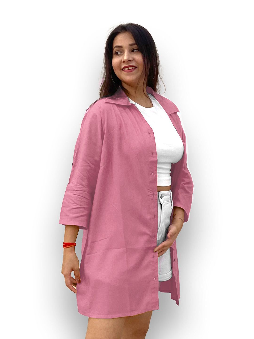 Pink Oversize Shirt — view 3