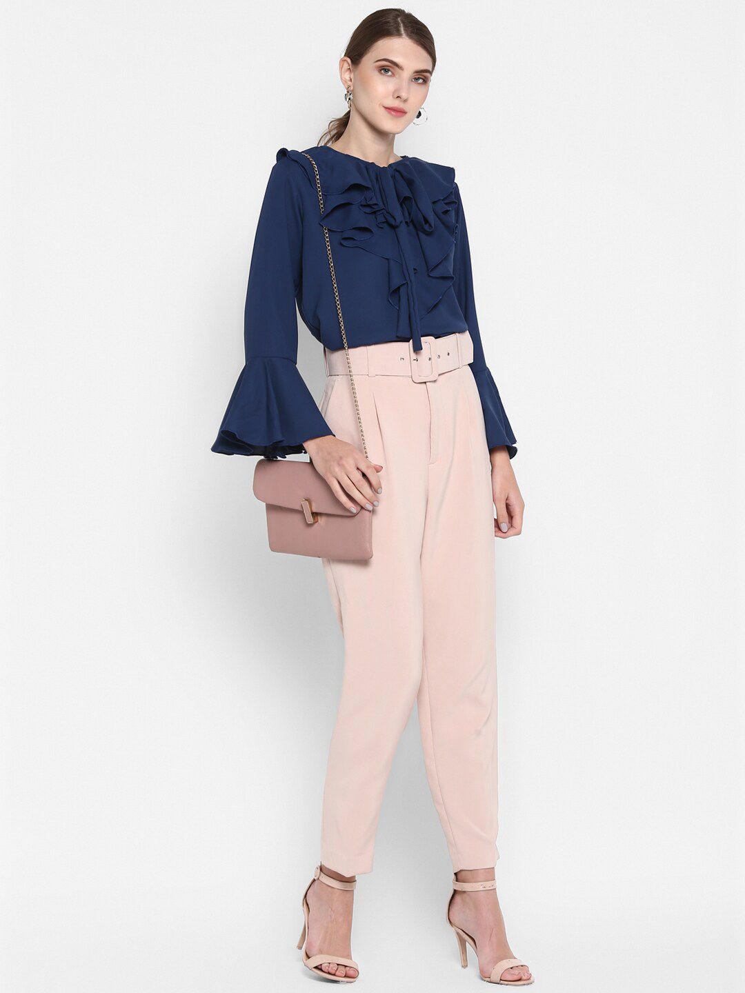 Blue Flared Top — view 6