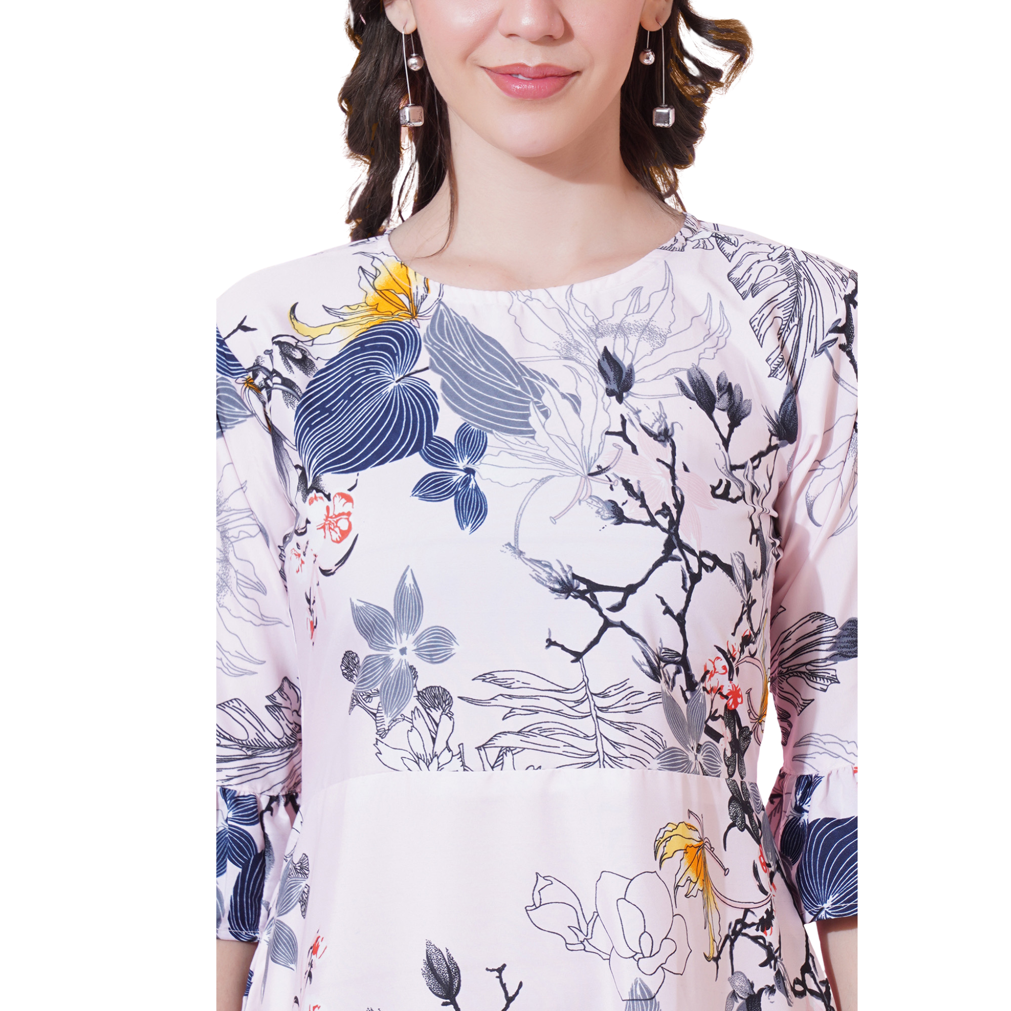 Pink Floral Maxi Dress