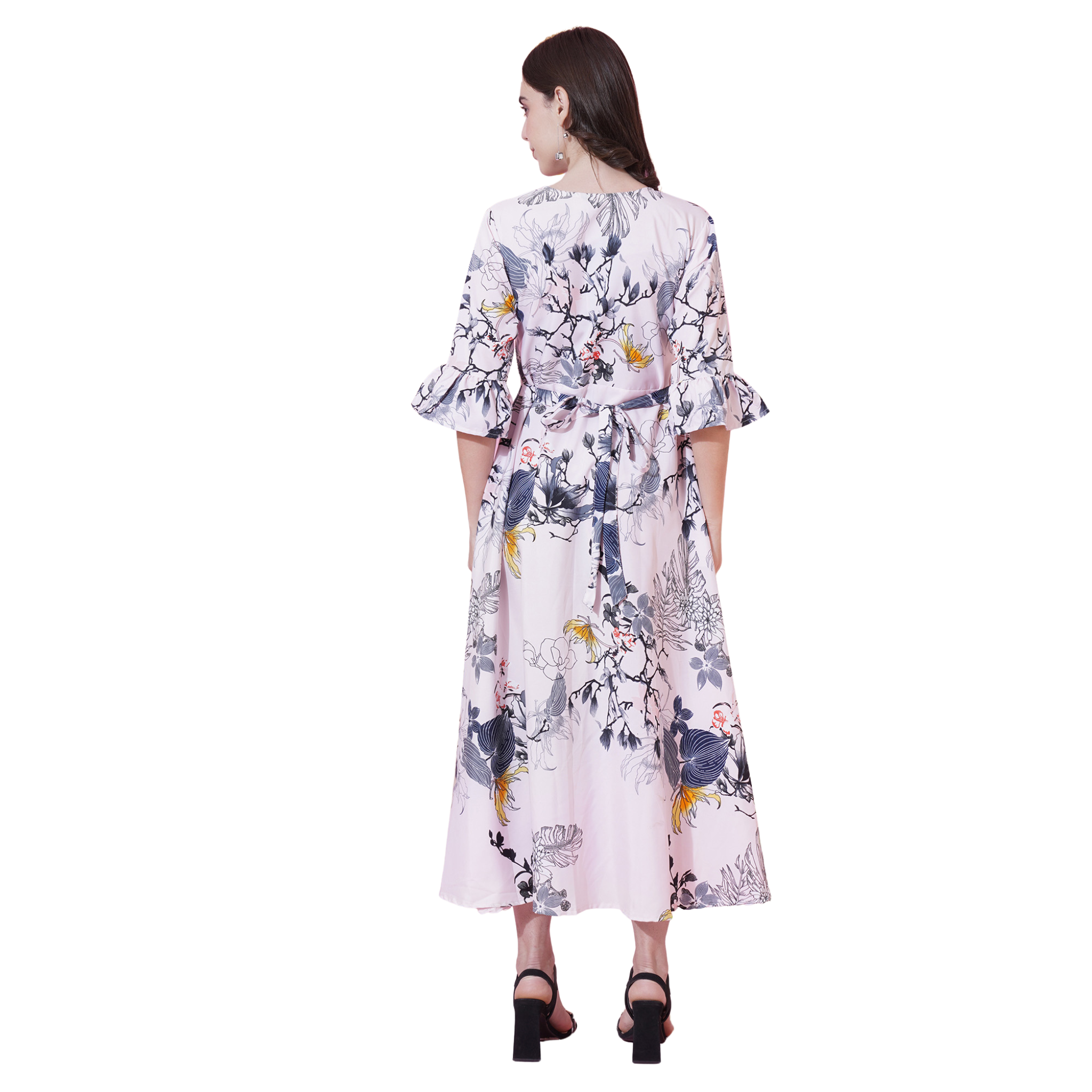 Pink Floral Maxi Dress