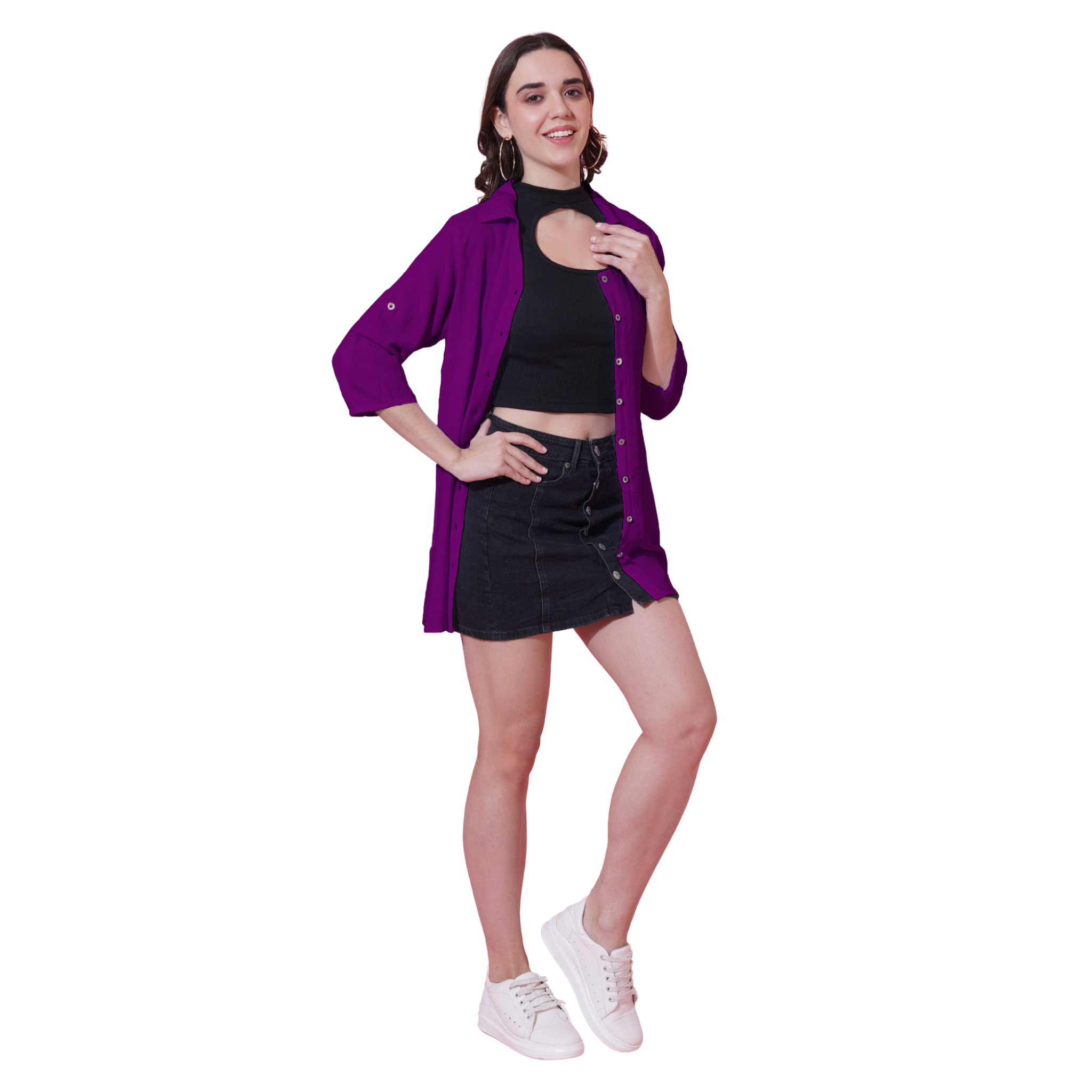 Purple Oversize Shirt