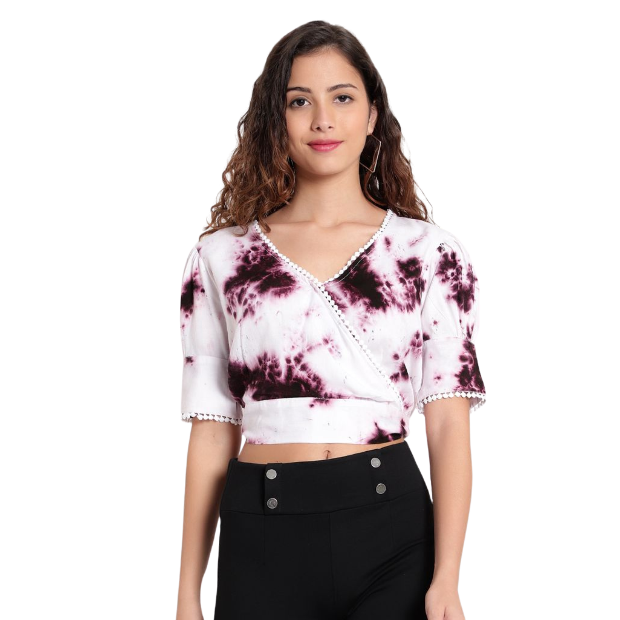 Purple Tie and Dye Top