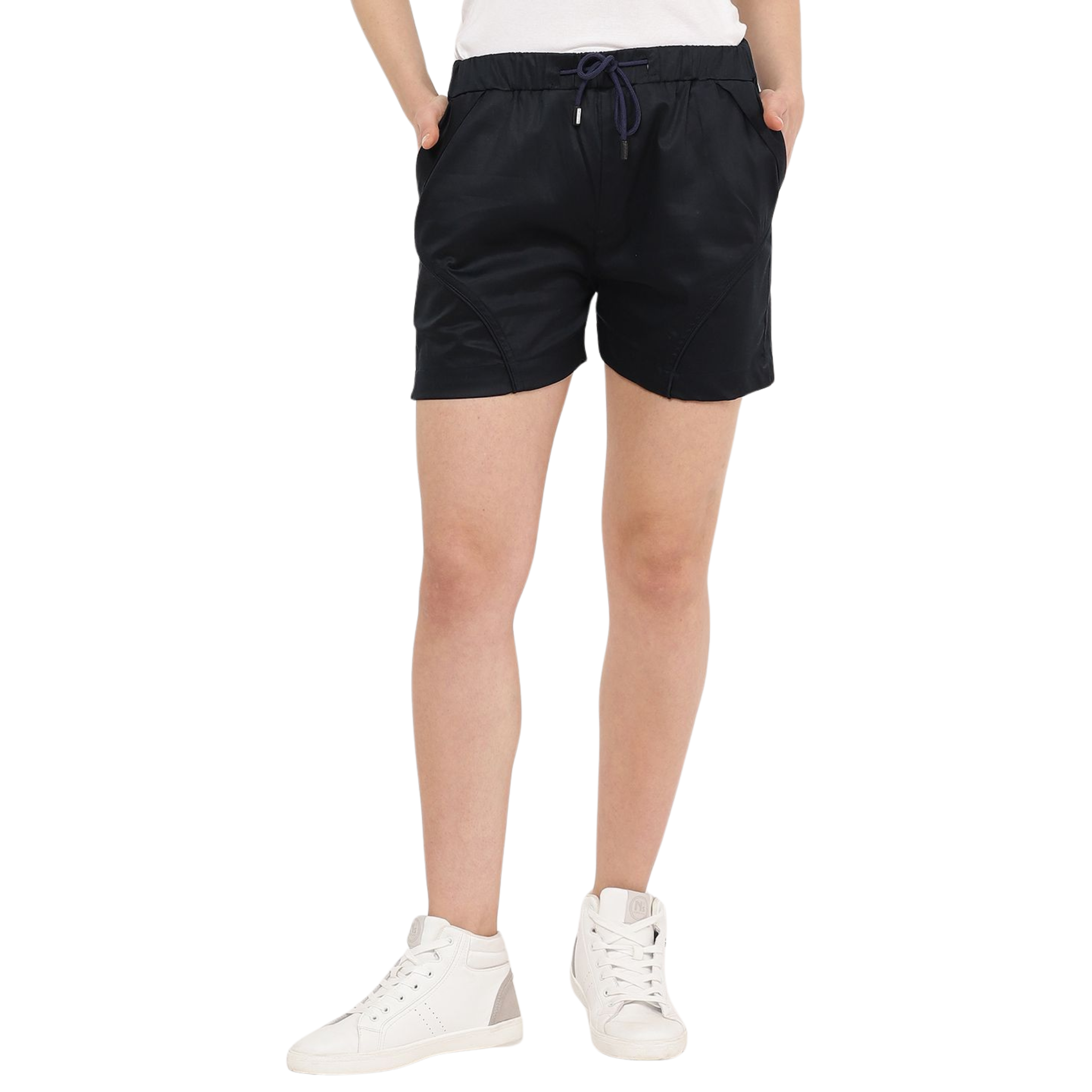 Blue Skinny Fit Shorts