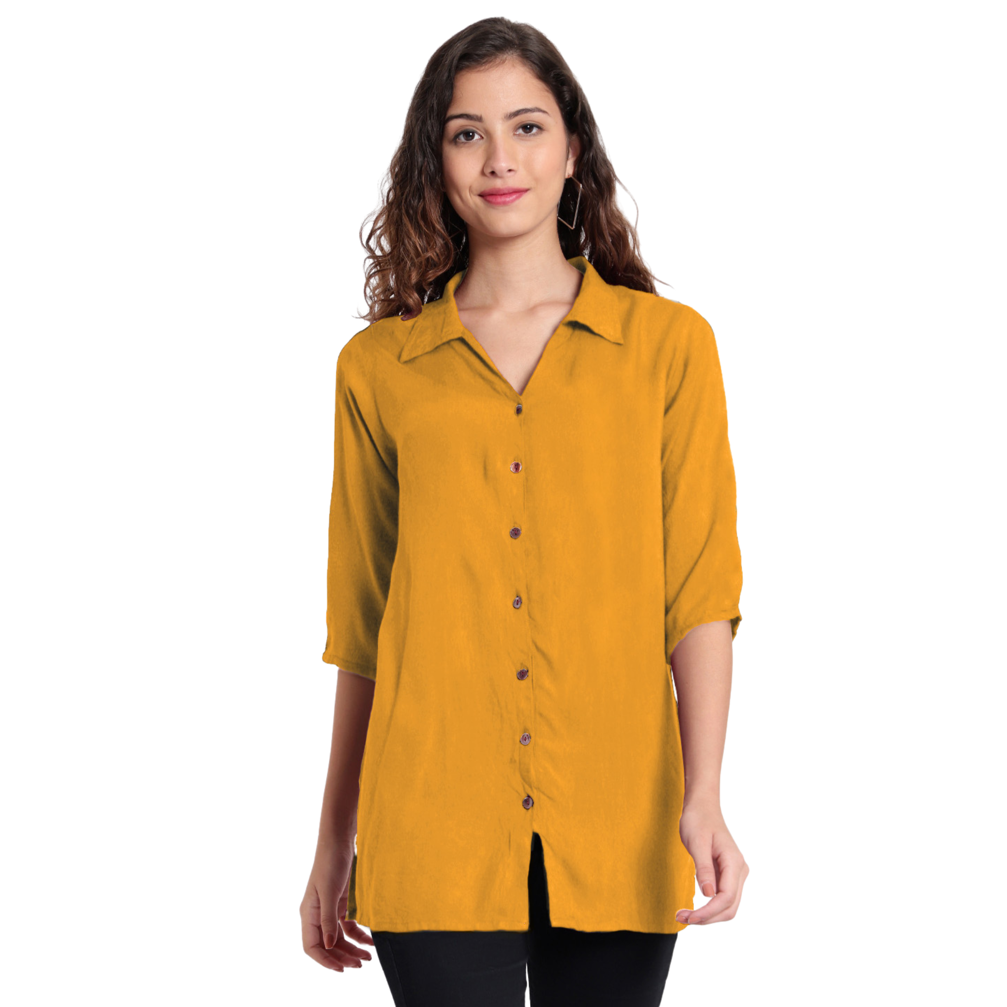 Mustard Longline Shirt