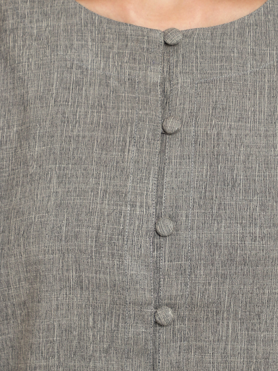 Grey Cotton Linen Tunic