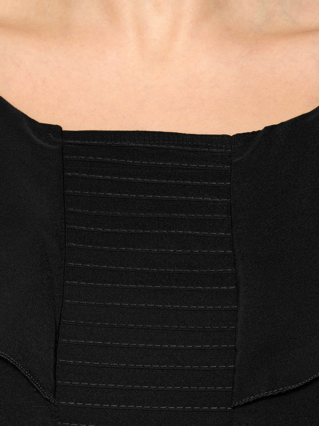 Black Solid Maxi Dress