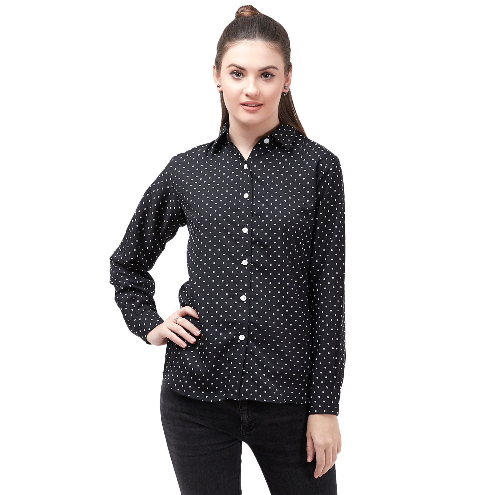 Black Polka Dot Shirt