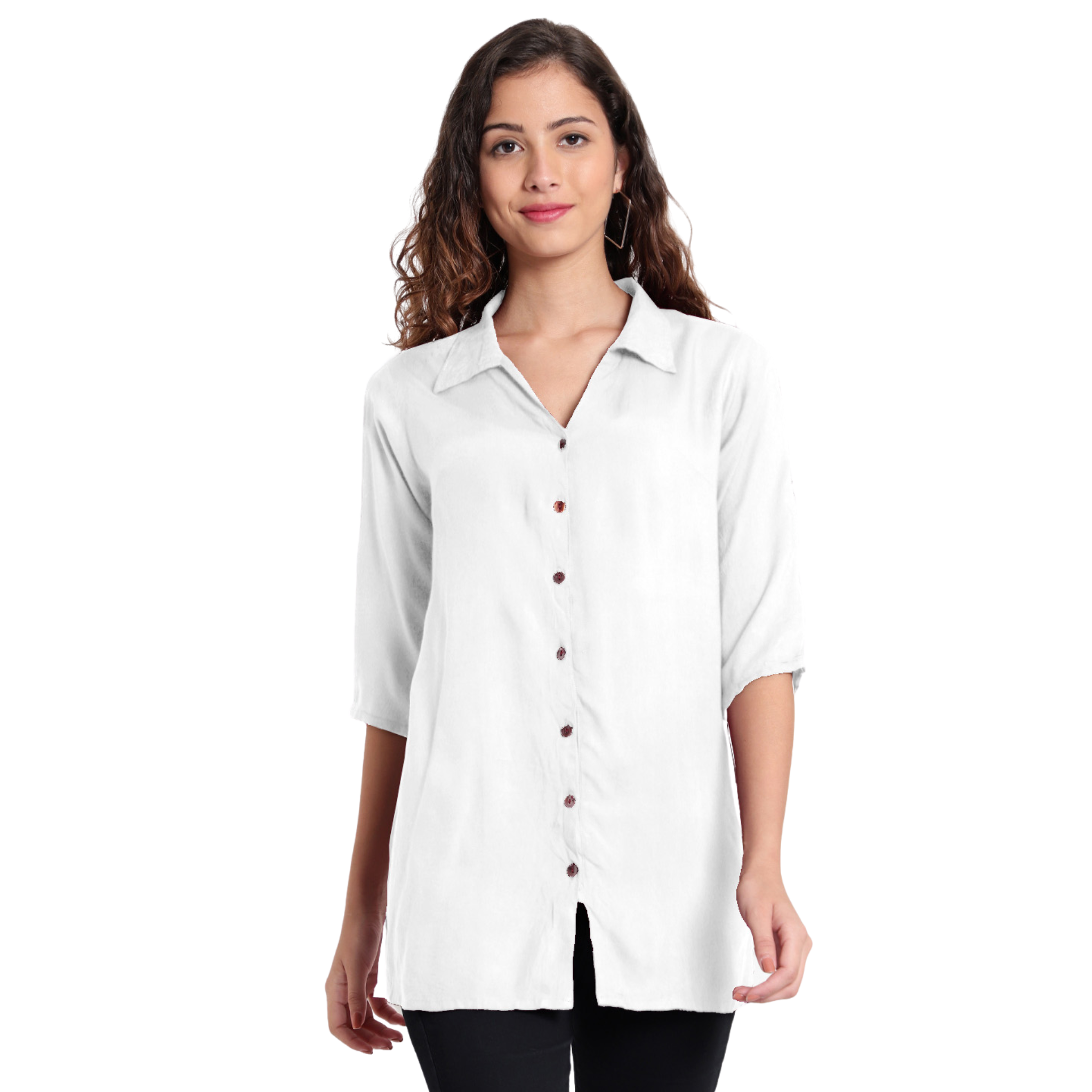 White Longline Shirt