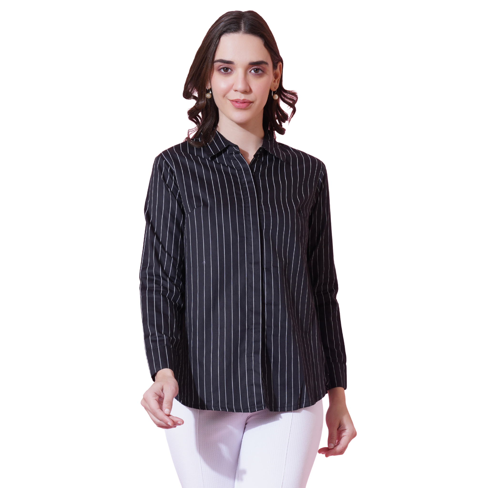 Black Stripe Formal Shirt