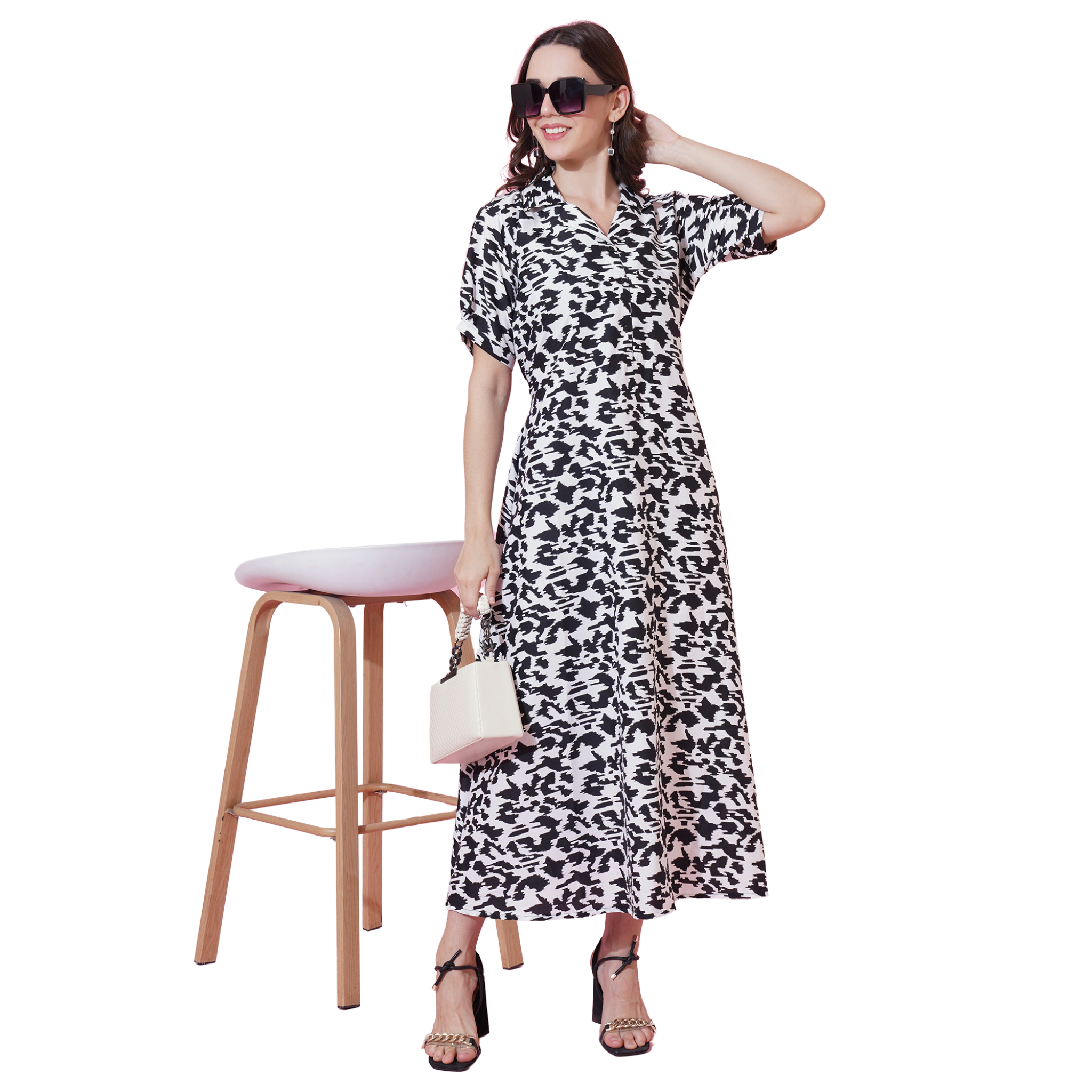 Black and White Dress