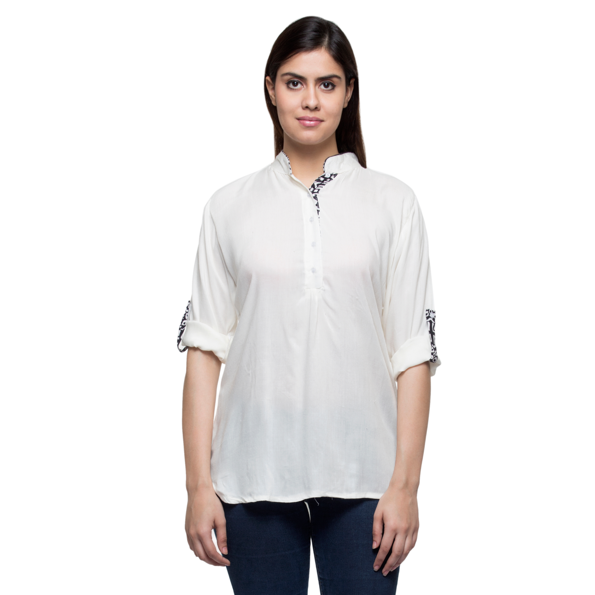 White Solid Top