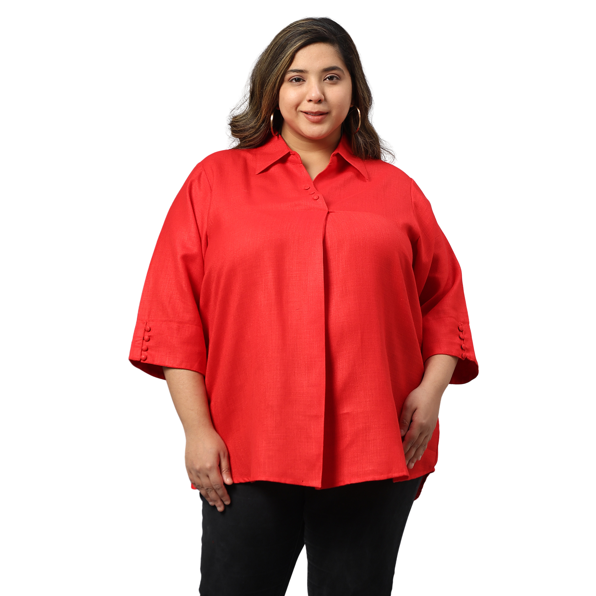 Red Plus Size Tunic