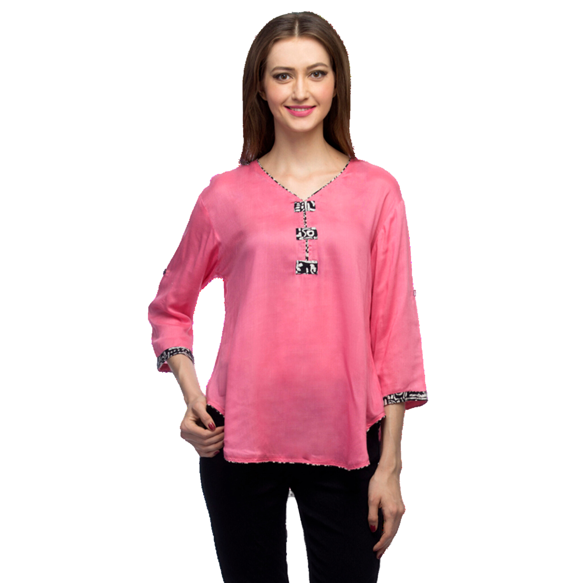 Pink Asymmetrical Top