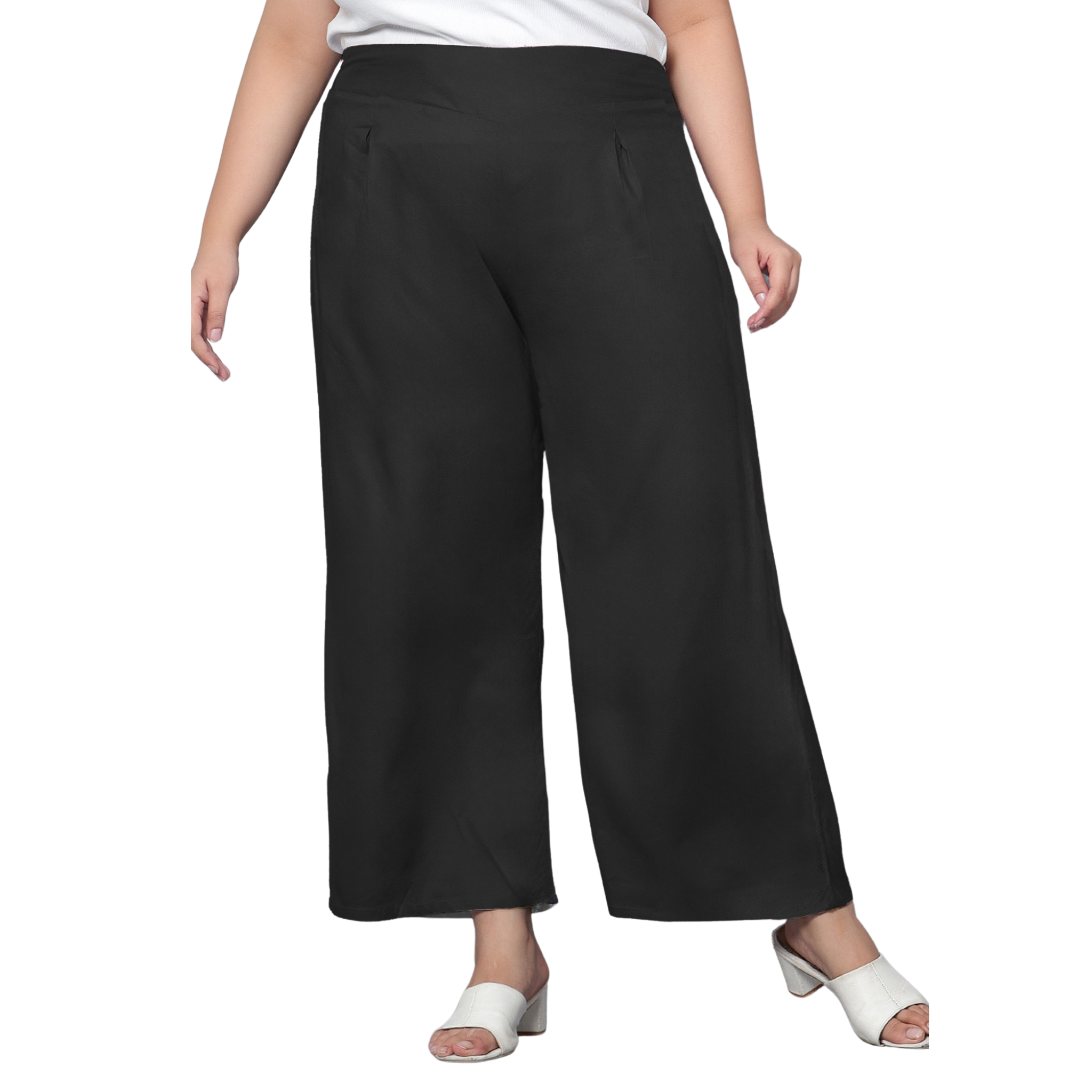 Black Plus Size Trousers