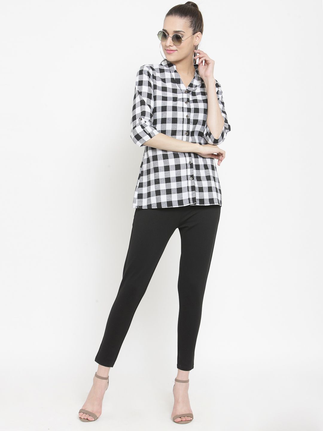 Black Checkered Shirt — view 5