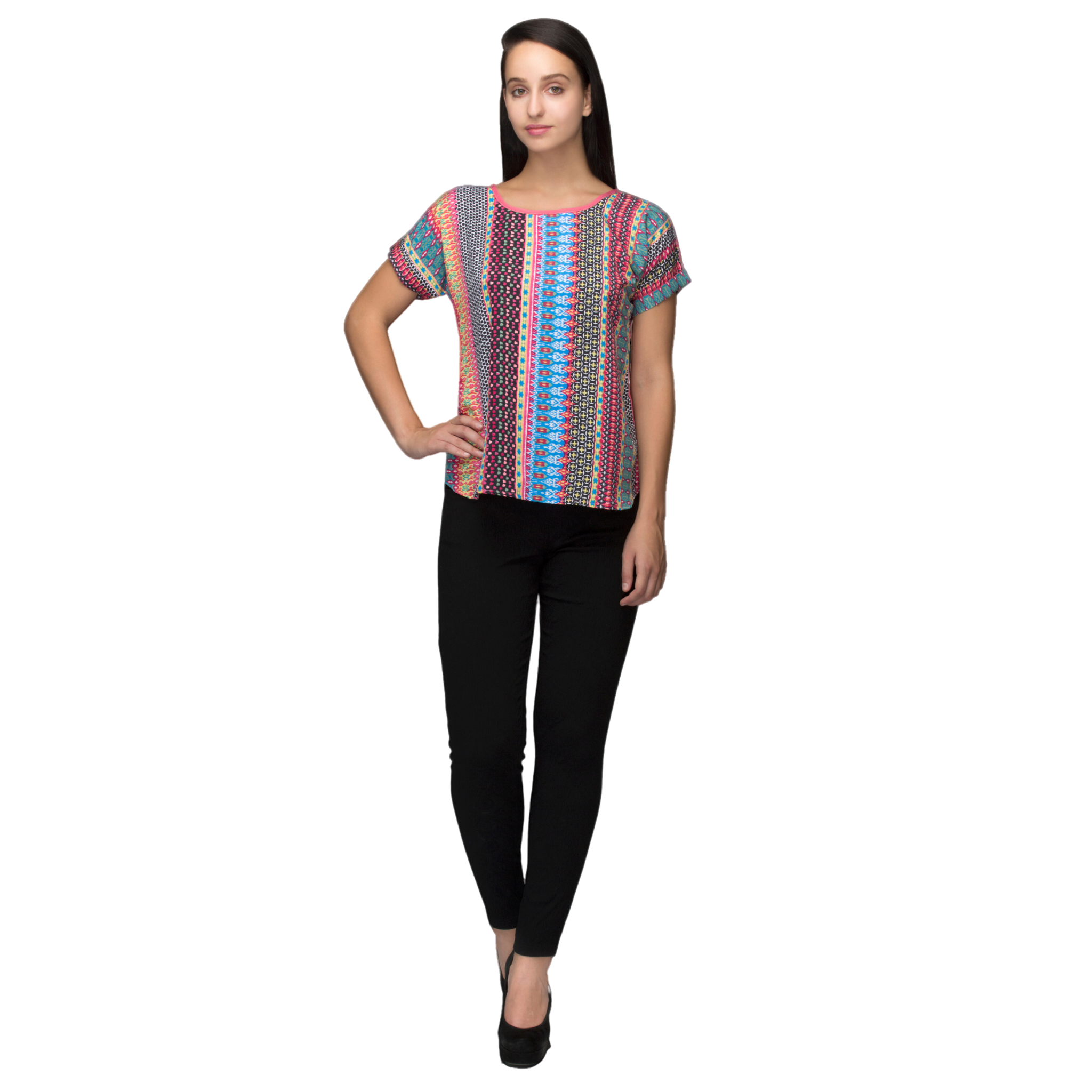 Multicolor Print Top