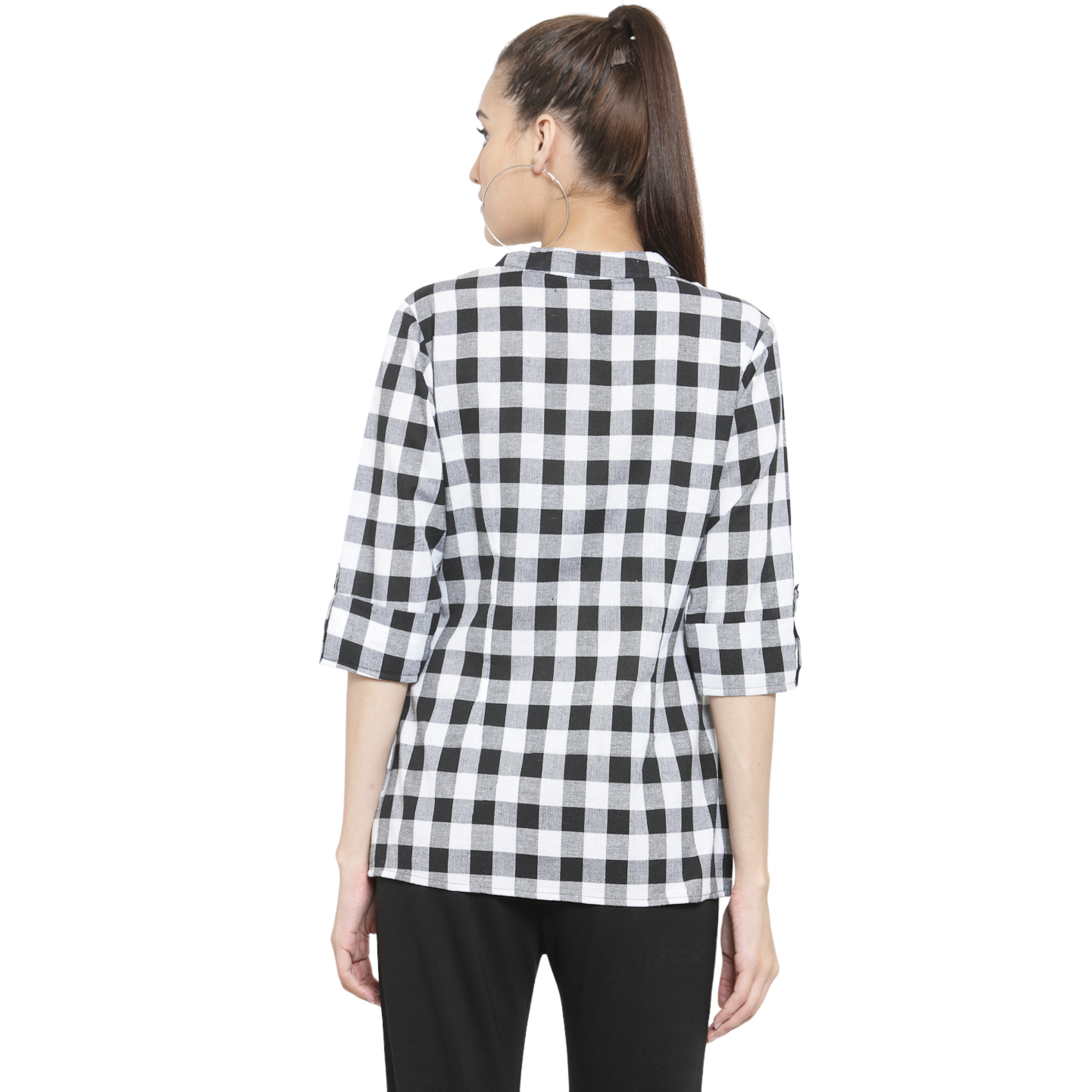 Black Checkered Shirt