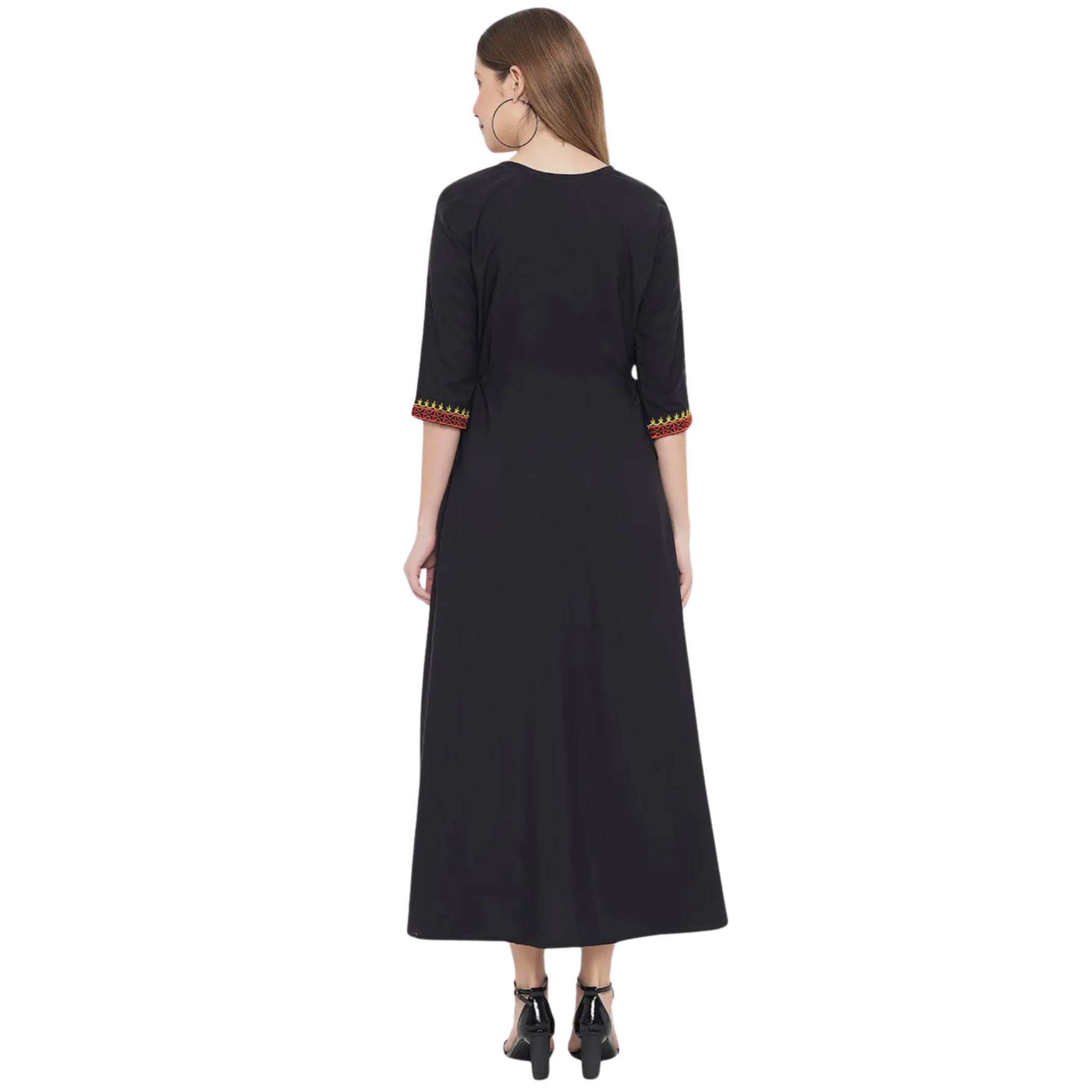 Black Embroidered Dress