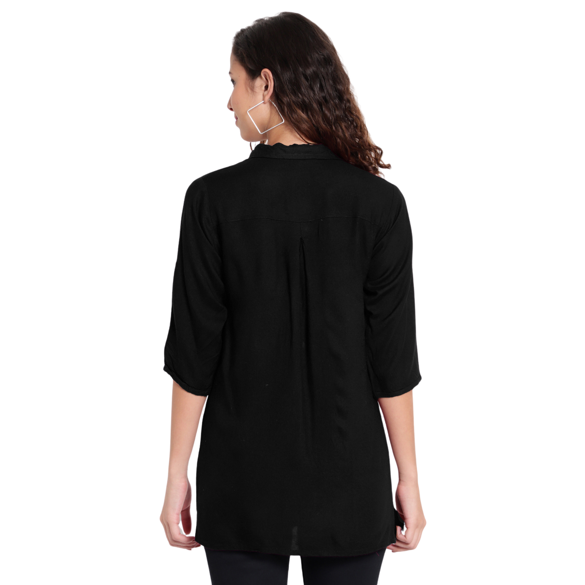 Black Longline Shirt