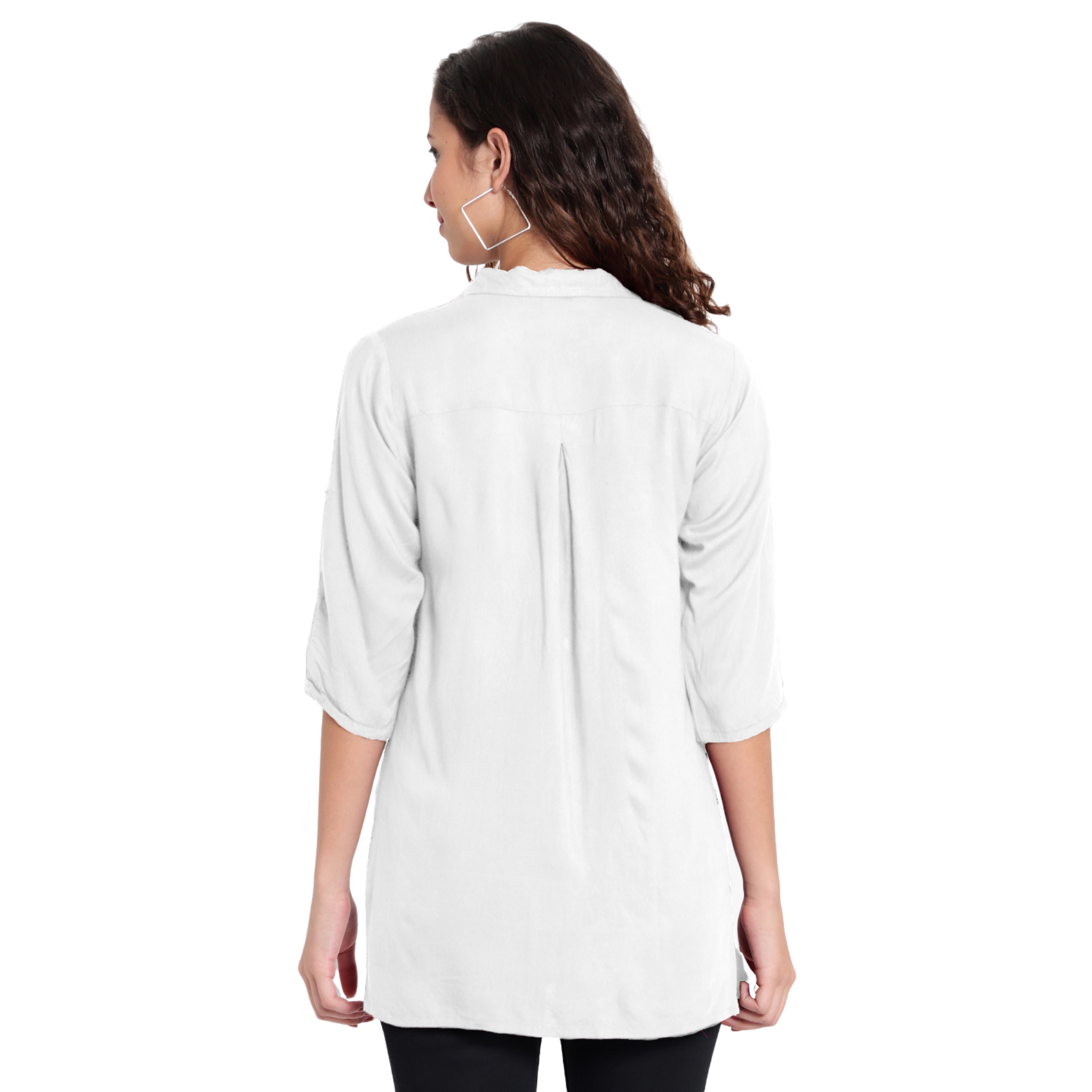 White Longline Shirt
