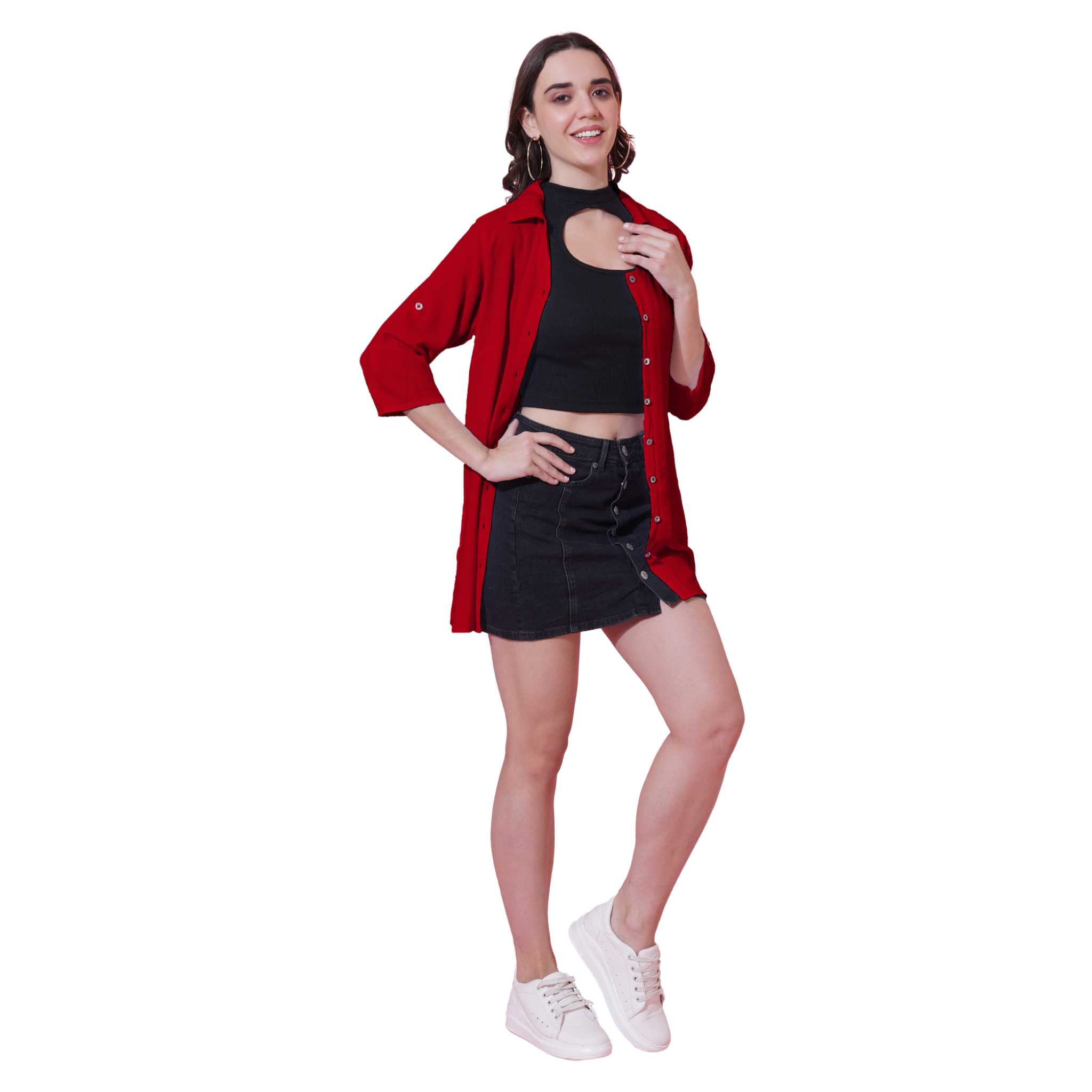 Red Oversize Shirt