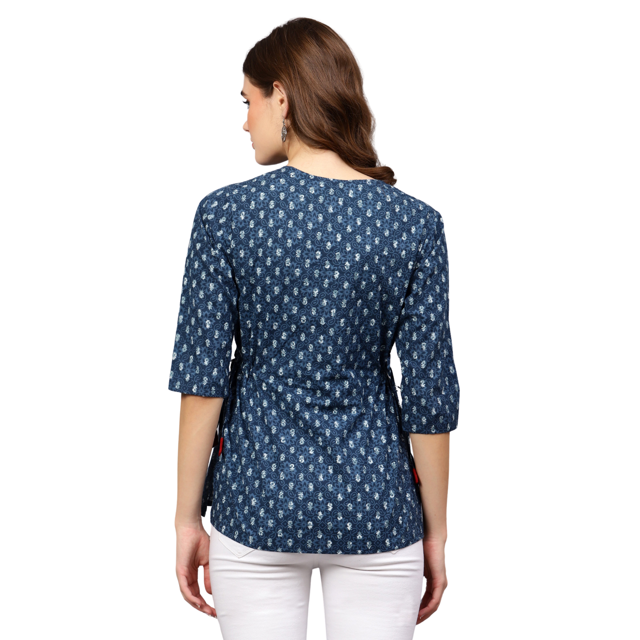 Blue Indigo Hand Block Tunic