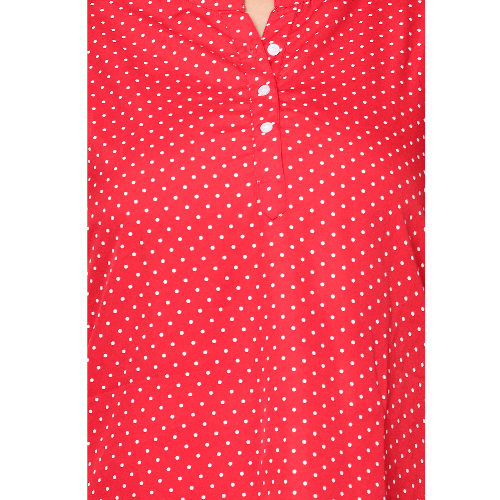 Red Polka Dot Plus Size Tunic