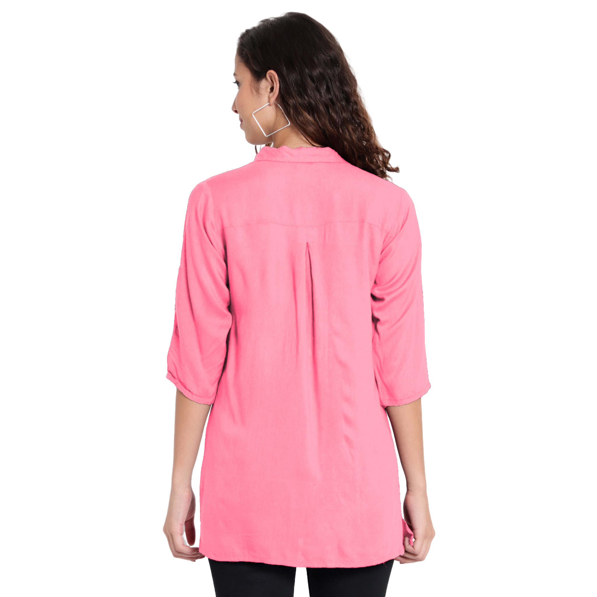 Pink Longline Shirt