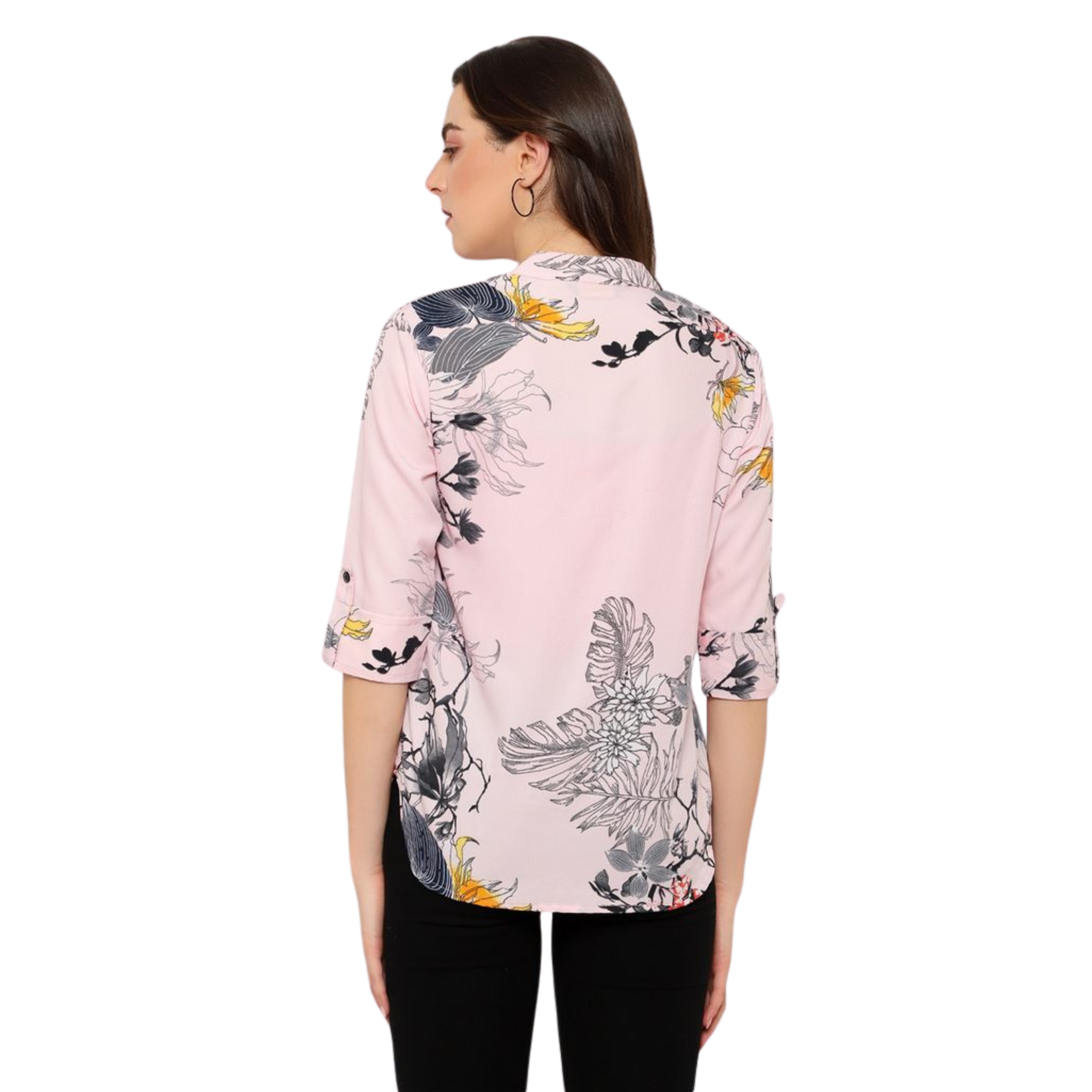 Pink Floral Print Tunic