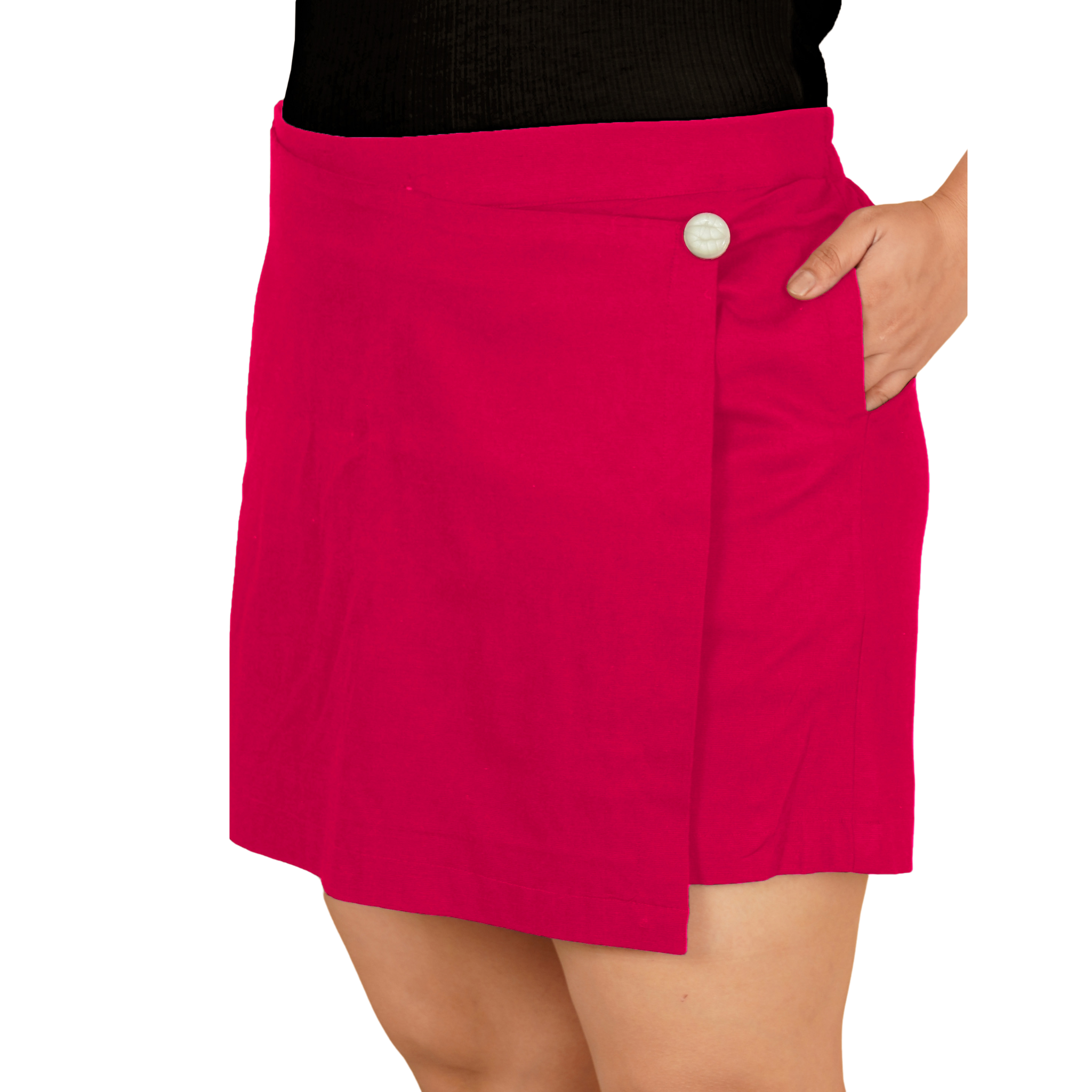 Pink Cotton Skorts
