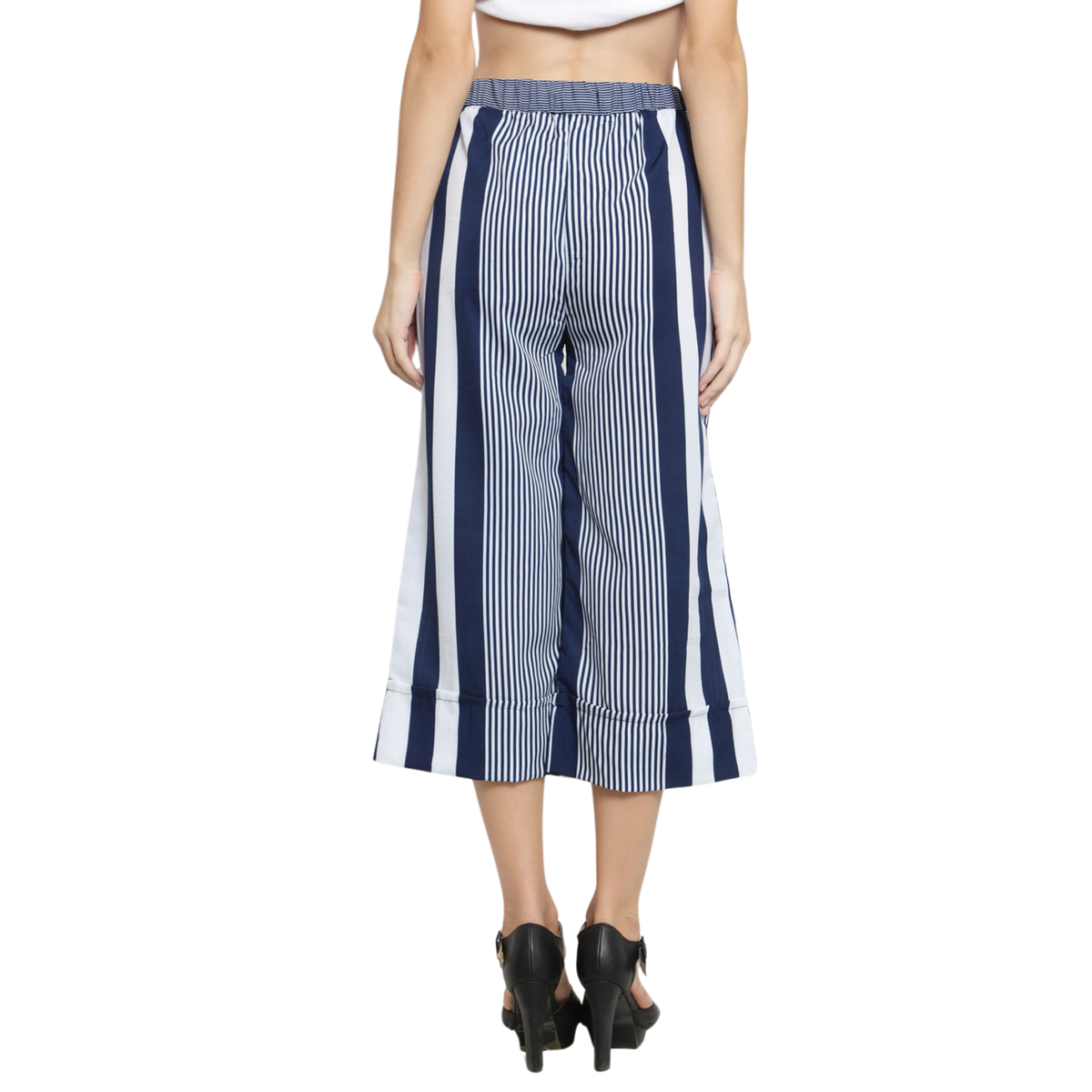Blue And White Culottes