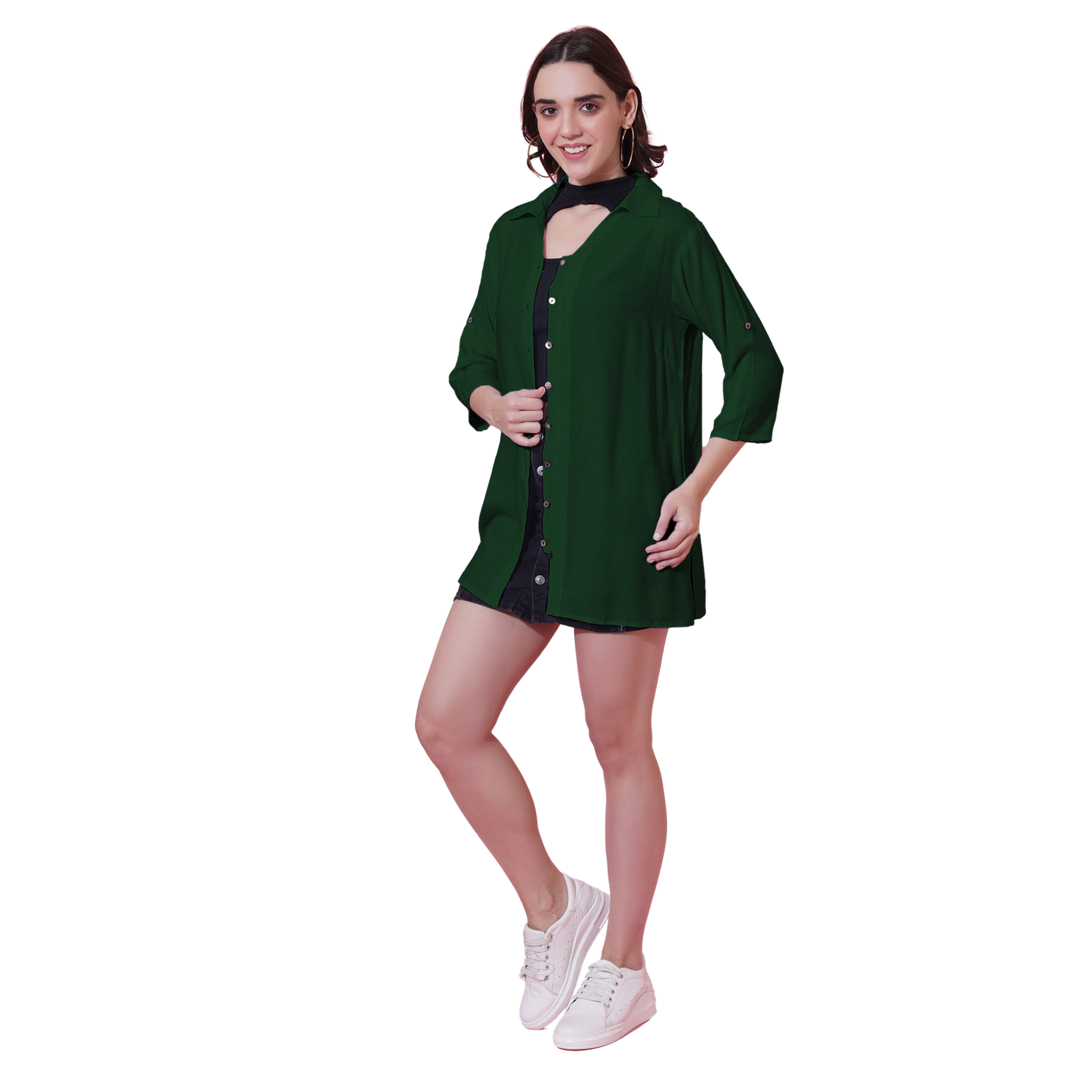 Dark Green Oversize Shirt