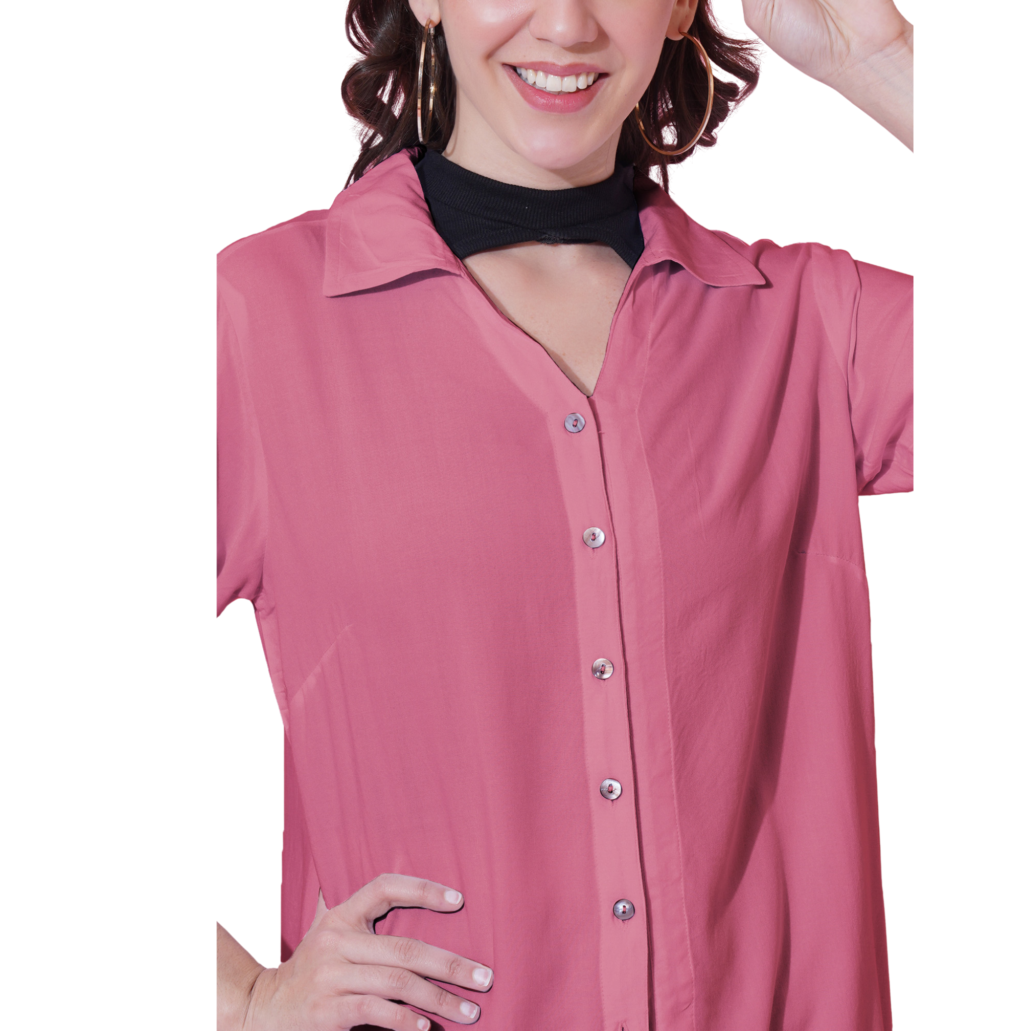 Pink Oversize Shirt