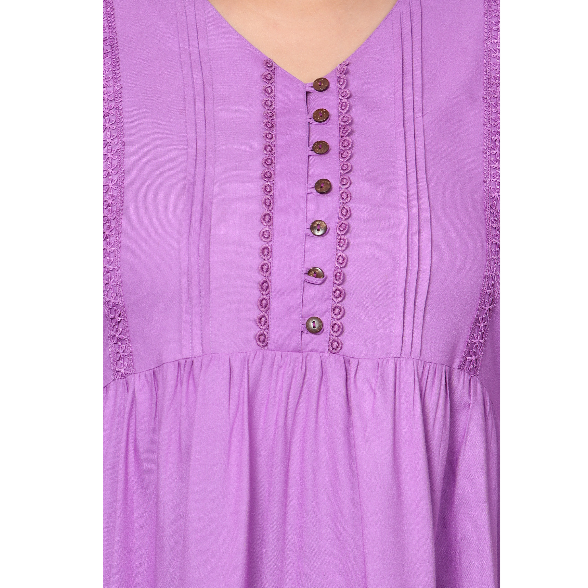 Lavender Lace Plus Size Tunic