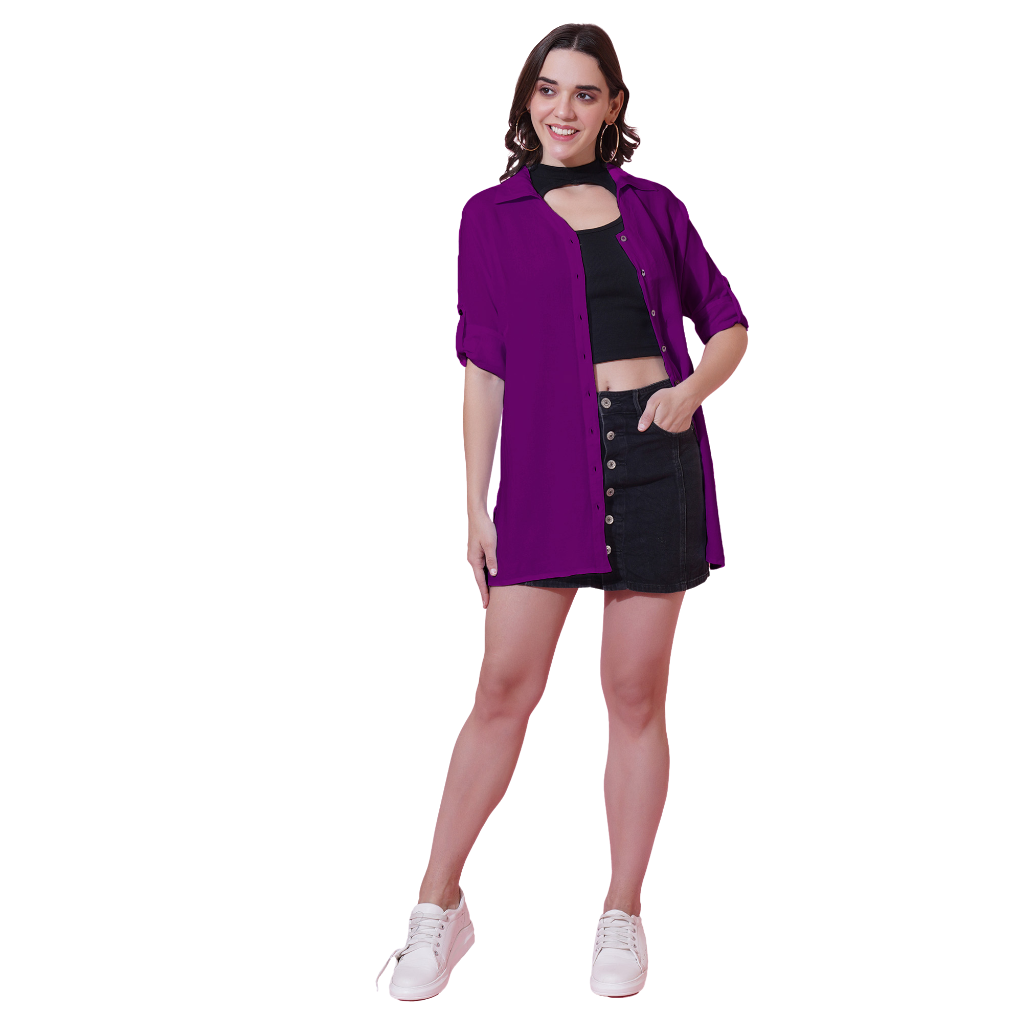 Purple Oversize Shirt