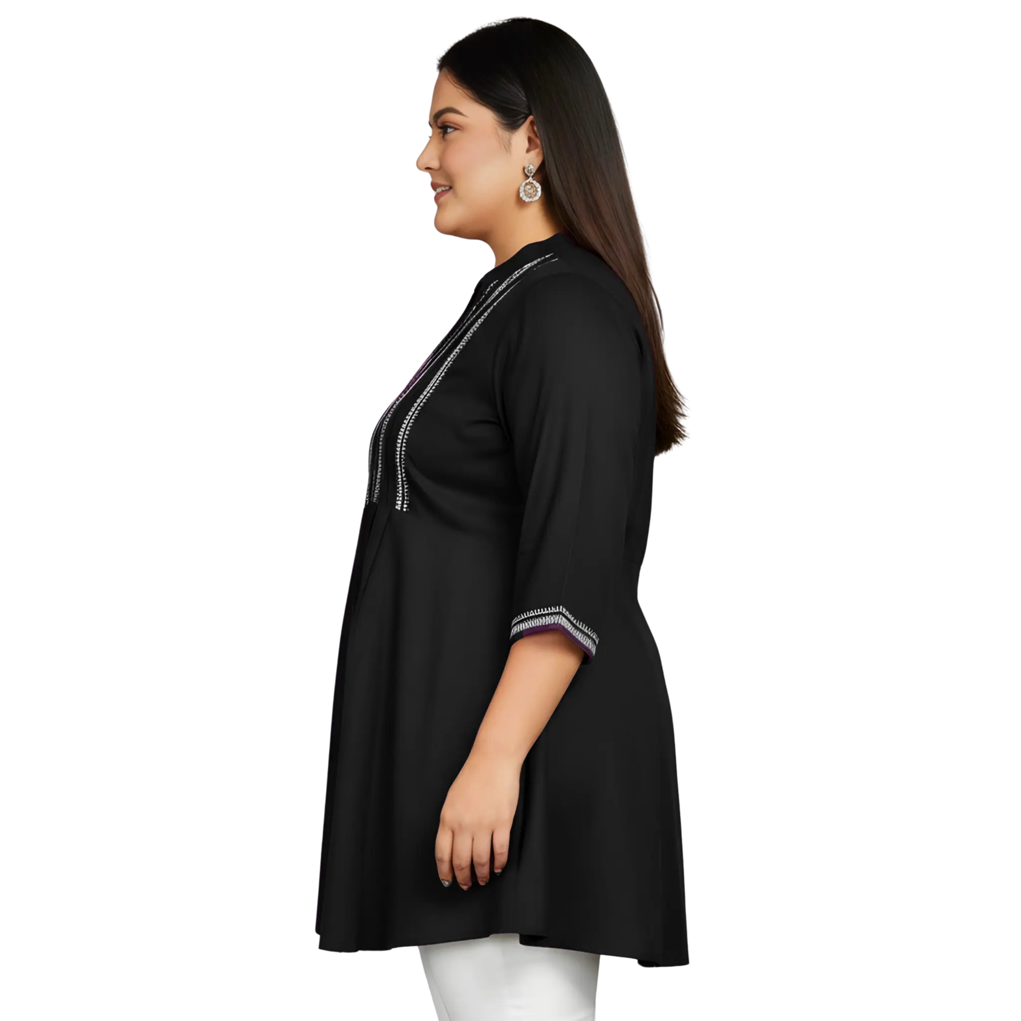 Black Embroidered Tunic