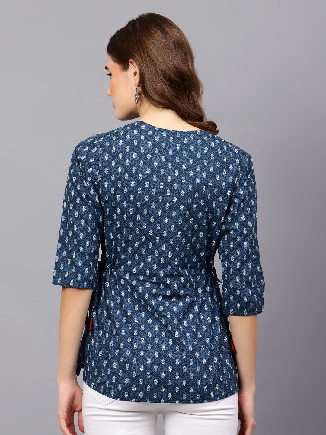 Blue Indigo Hand Block Tunic — view 14
