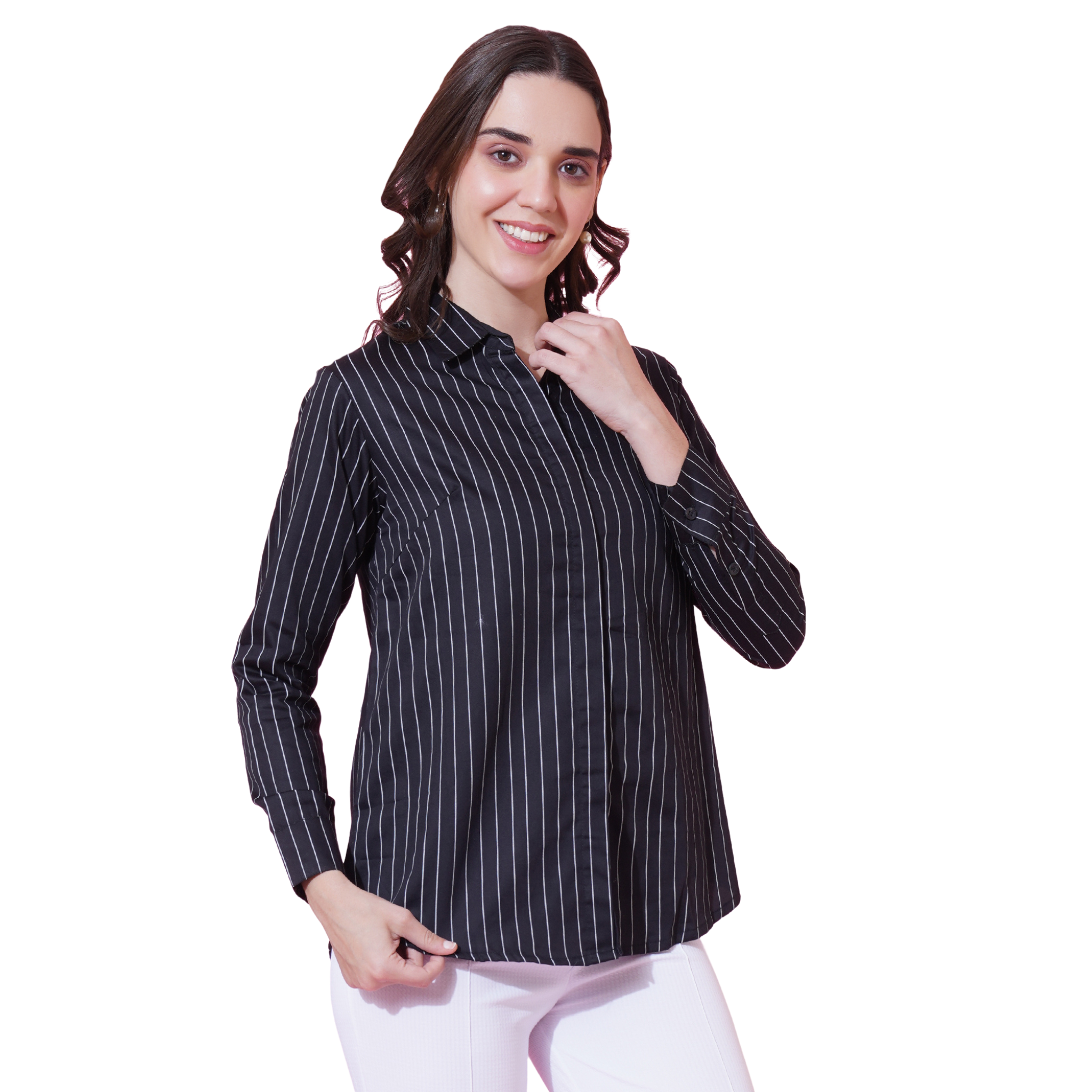 Black Stripe Formal Shirt