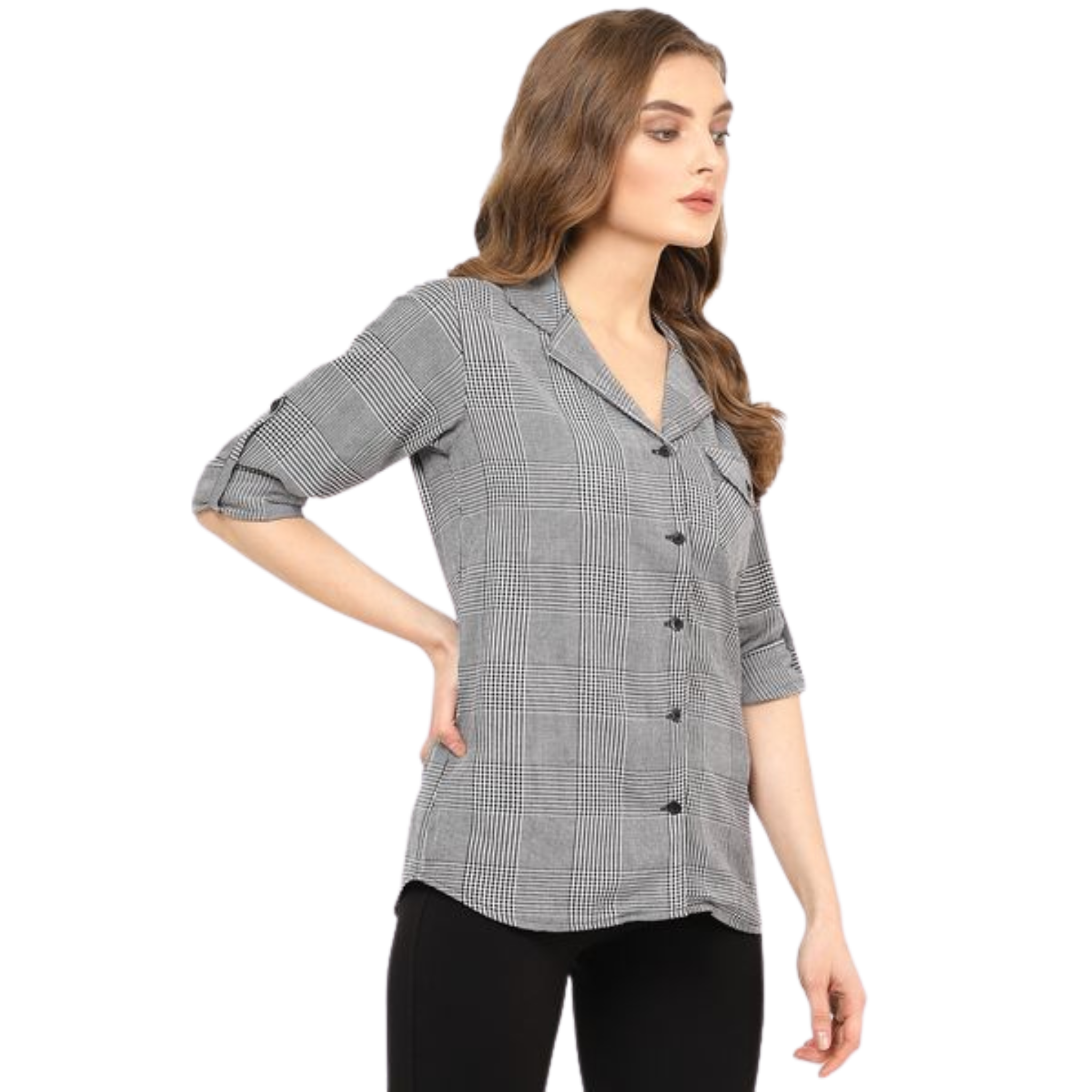 Black And White Classic Checkered Shirt