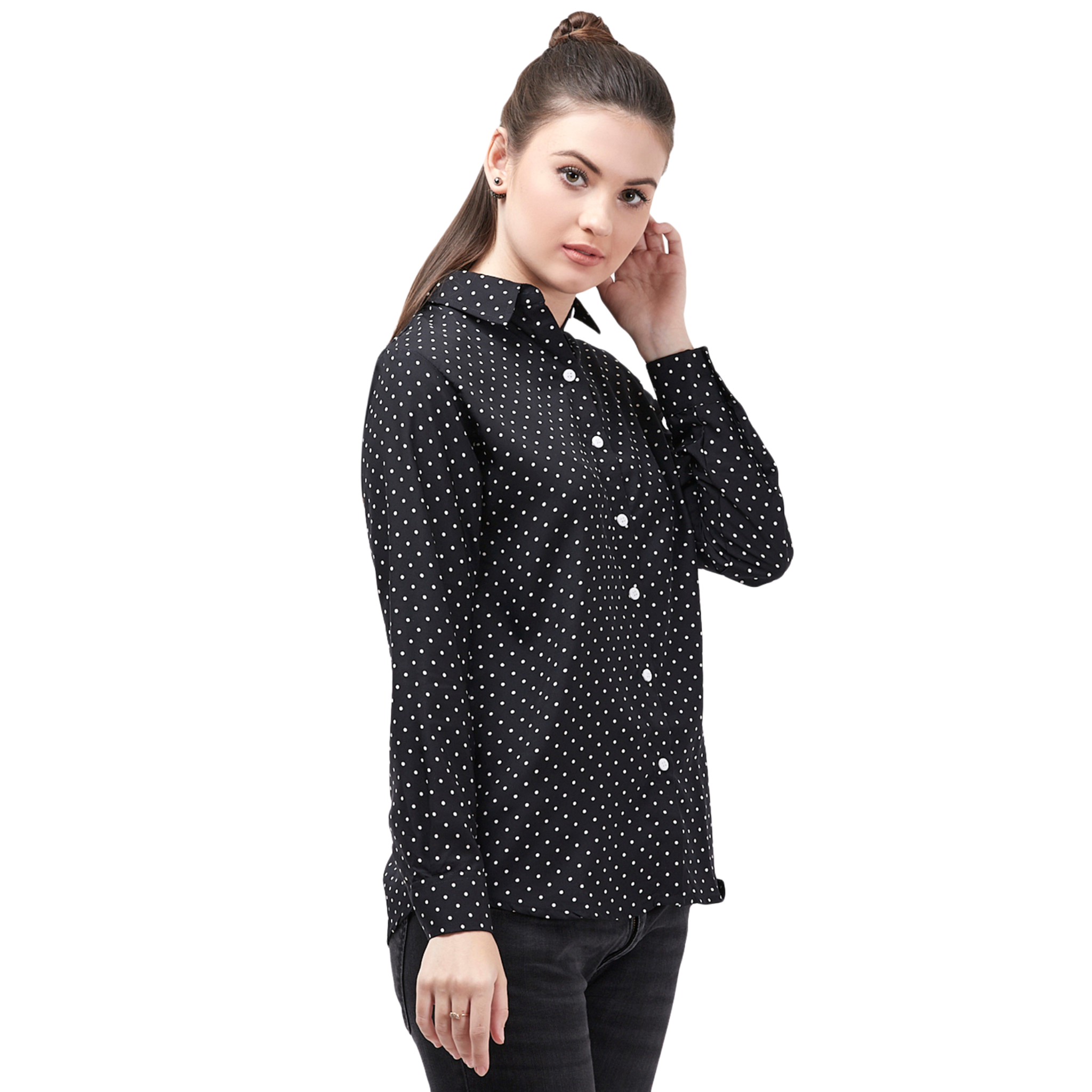 Black Polka Dot Shirt