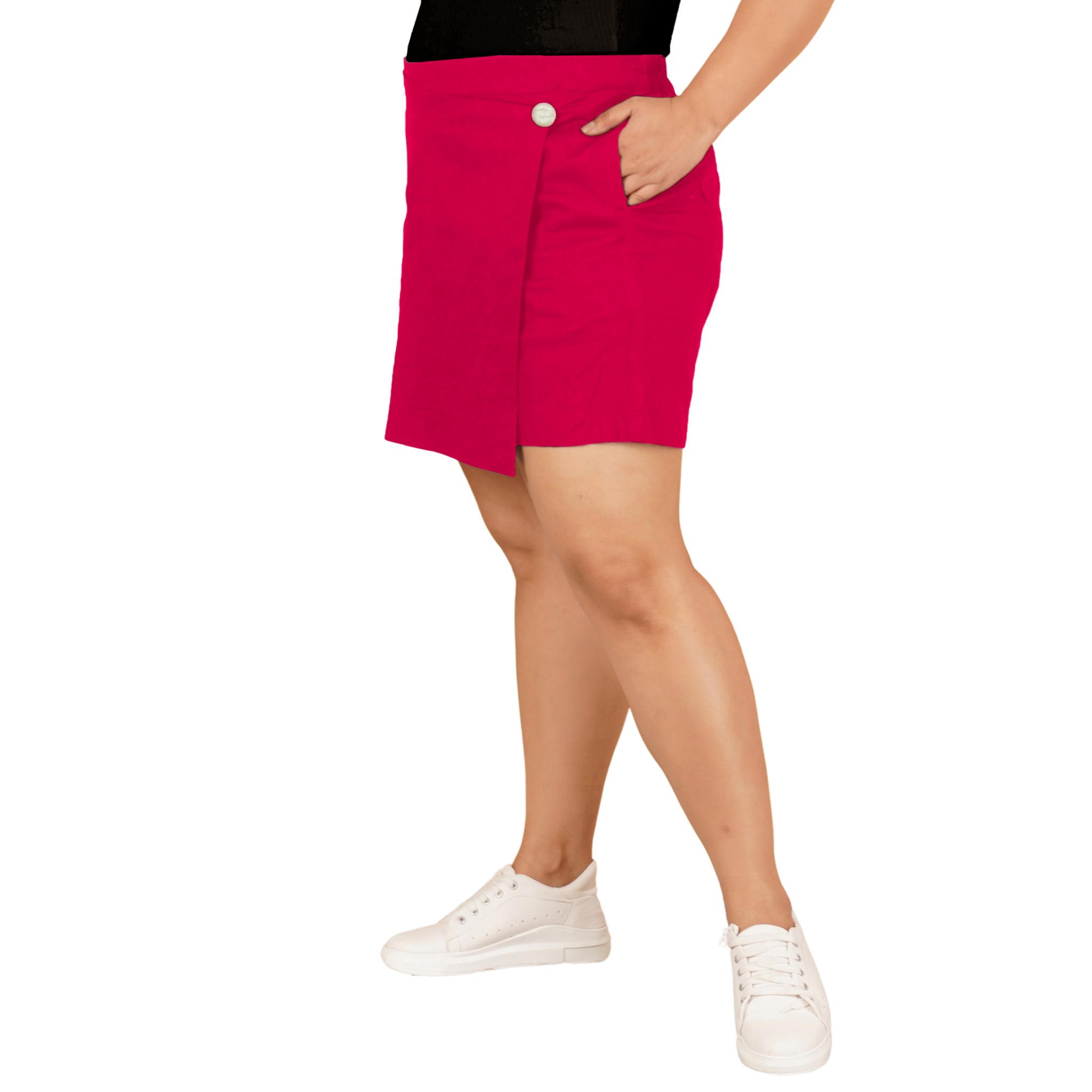 Pink Cotton Skorts