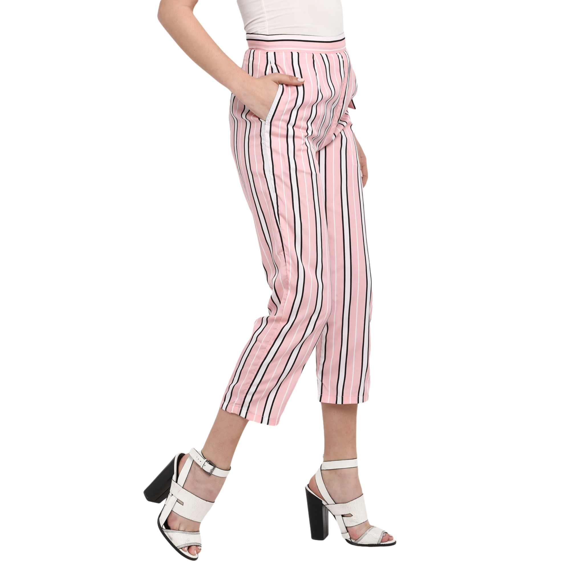 Pink Stripe Culottes