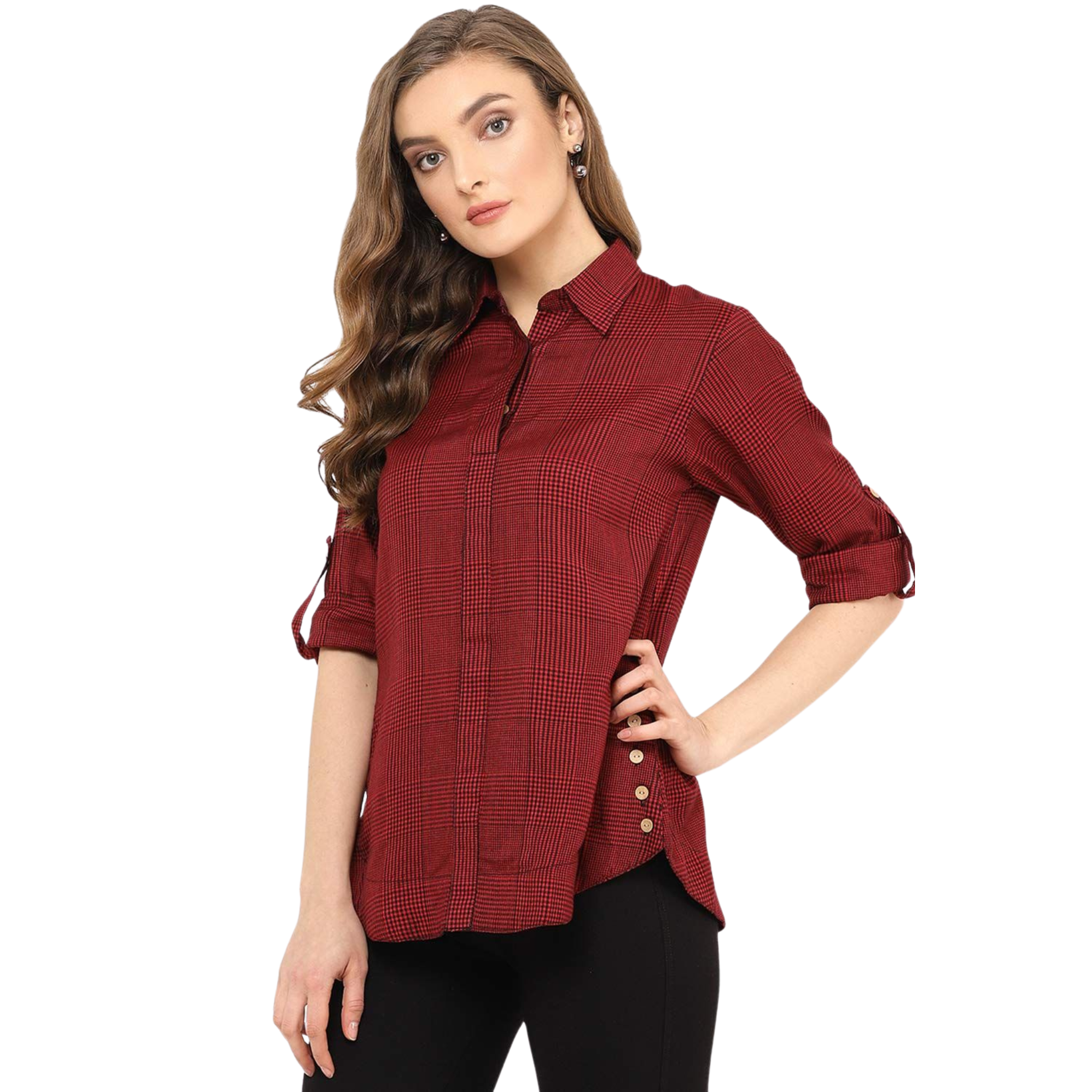 Red And Black Checkered Shirt