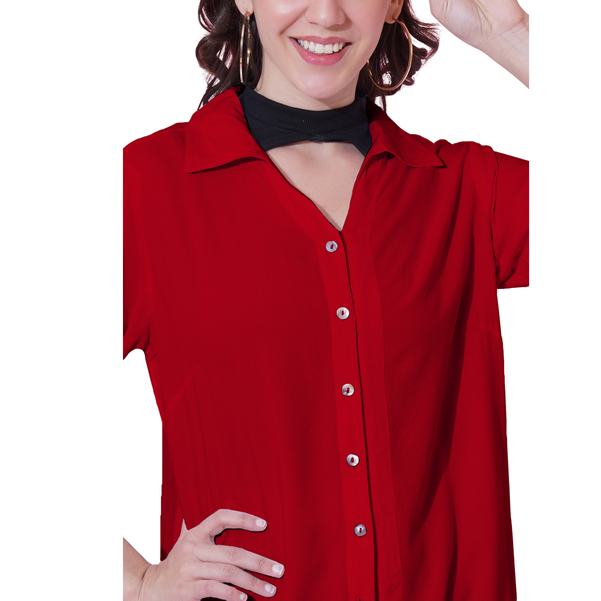 Red Oversize Shirt