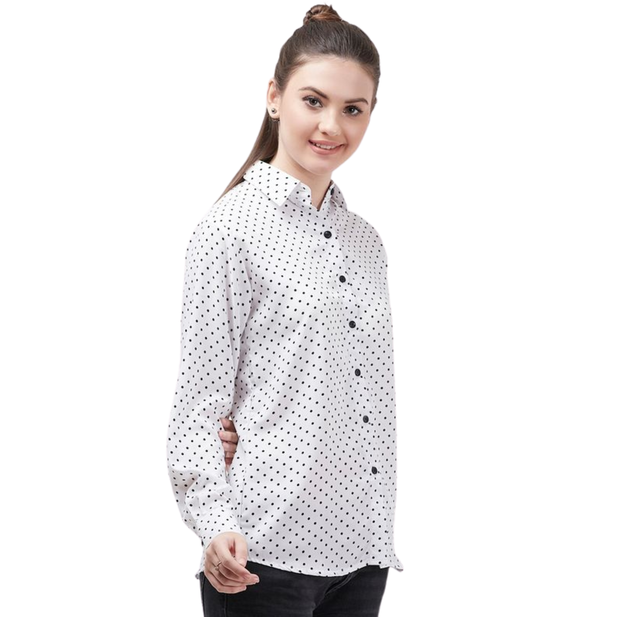 White Polka Dot Shirt