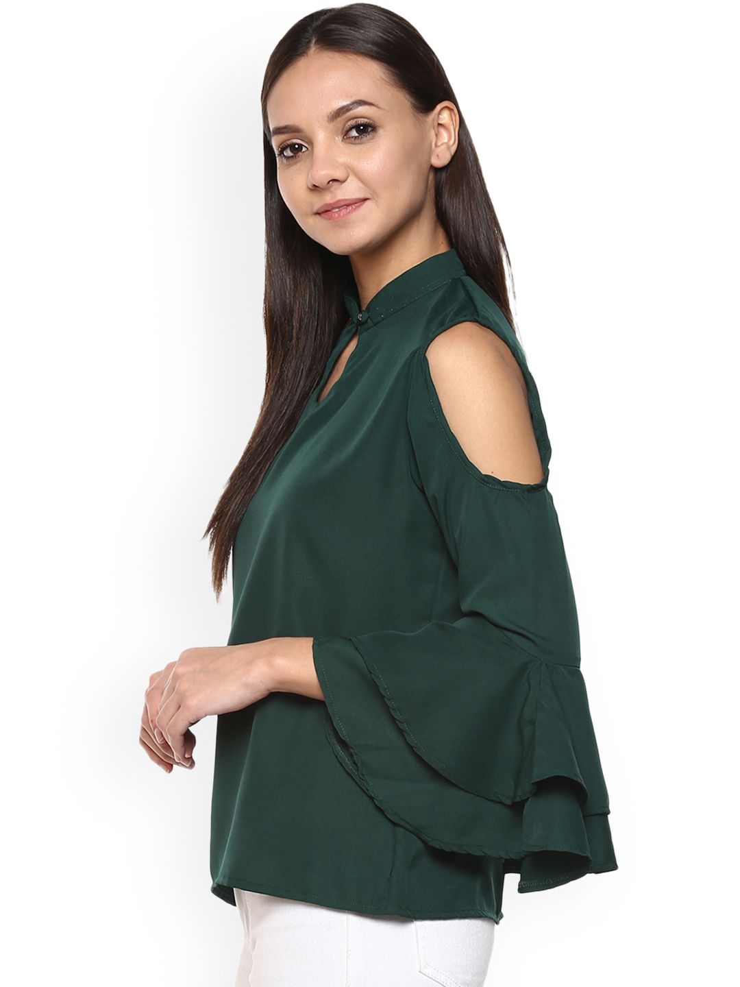 Green Georgette Top — view 3