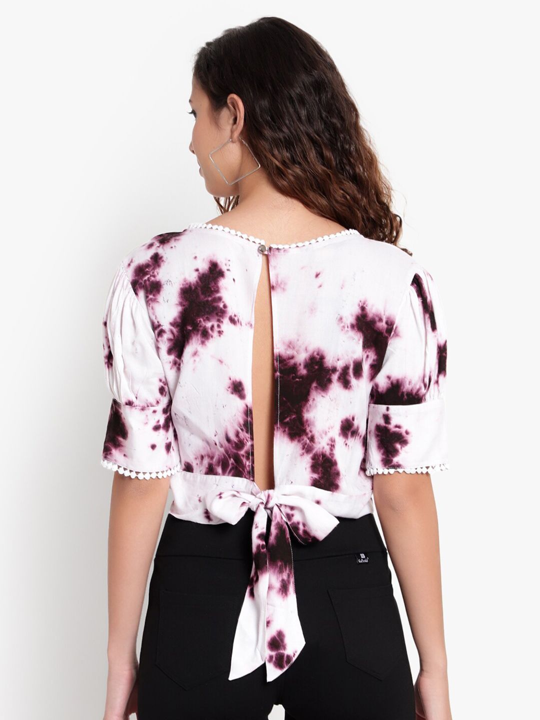 Purple Tie and Dye Top — view 5