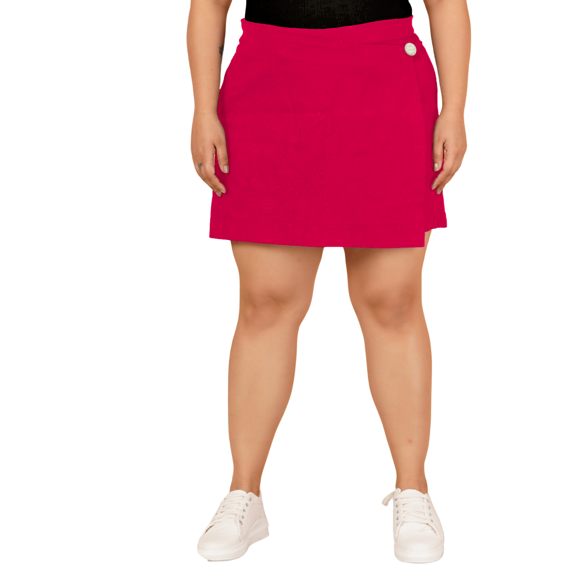 Pink Cotton Skorts