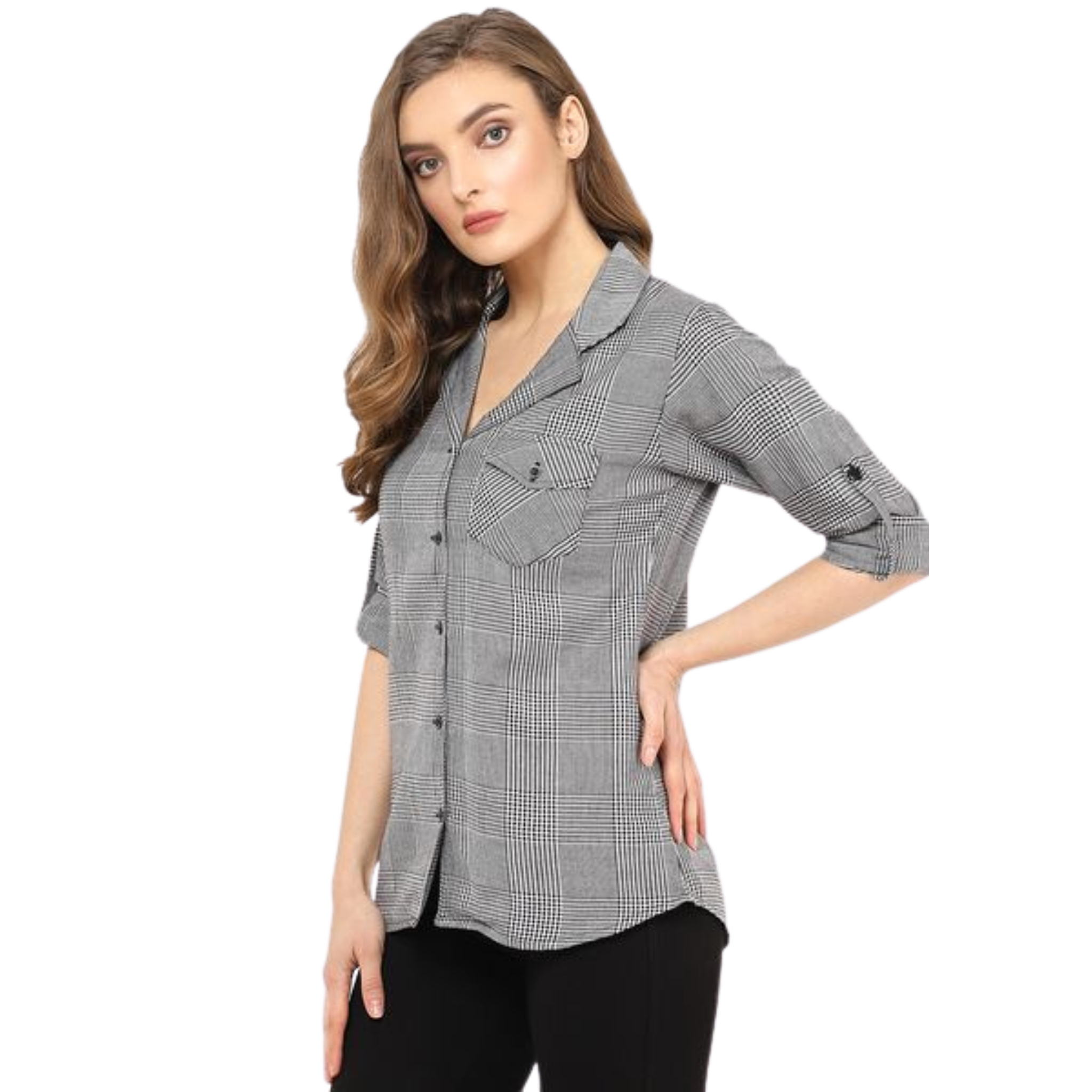 Black And White Classic Checkered Shirt