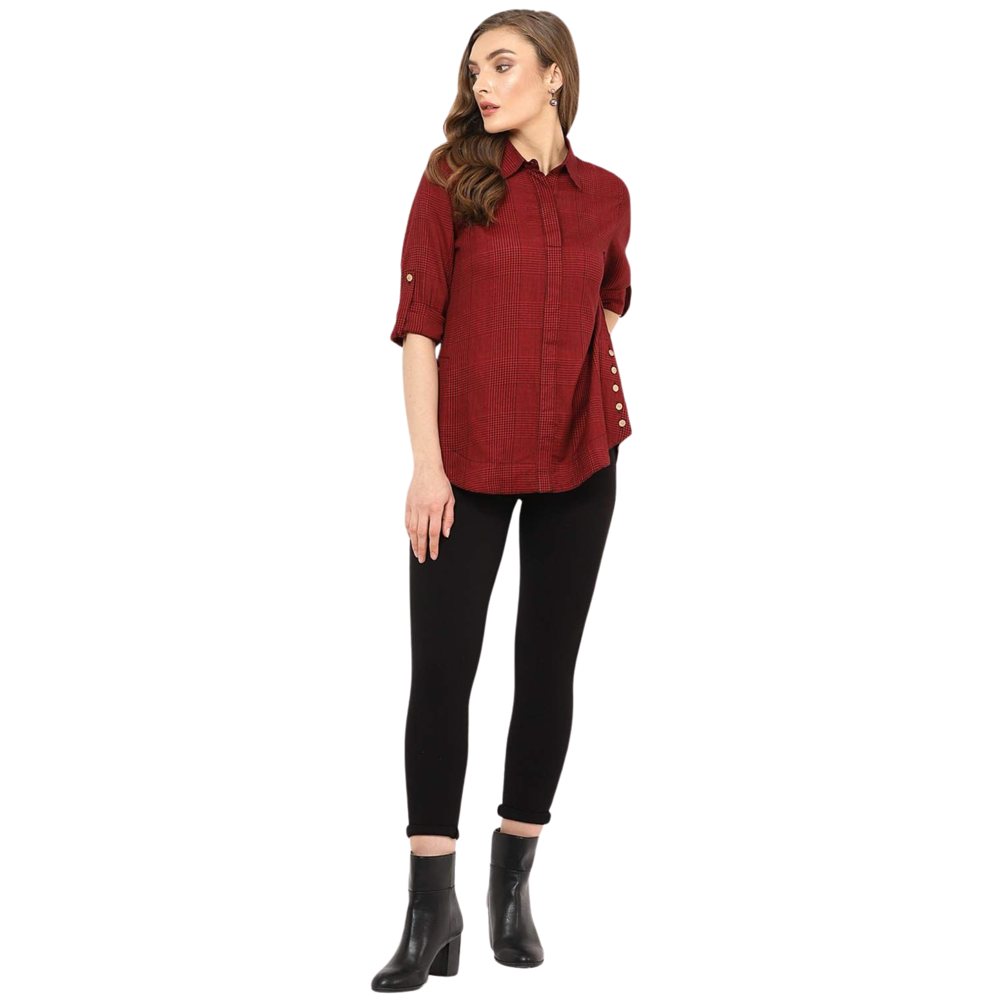 Red And Black Checkered Shirt